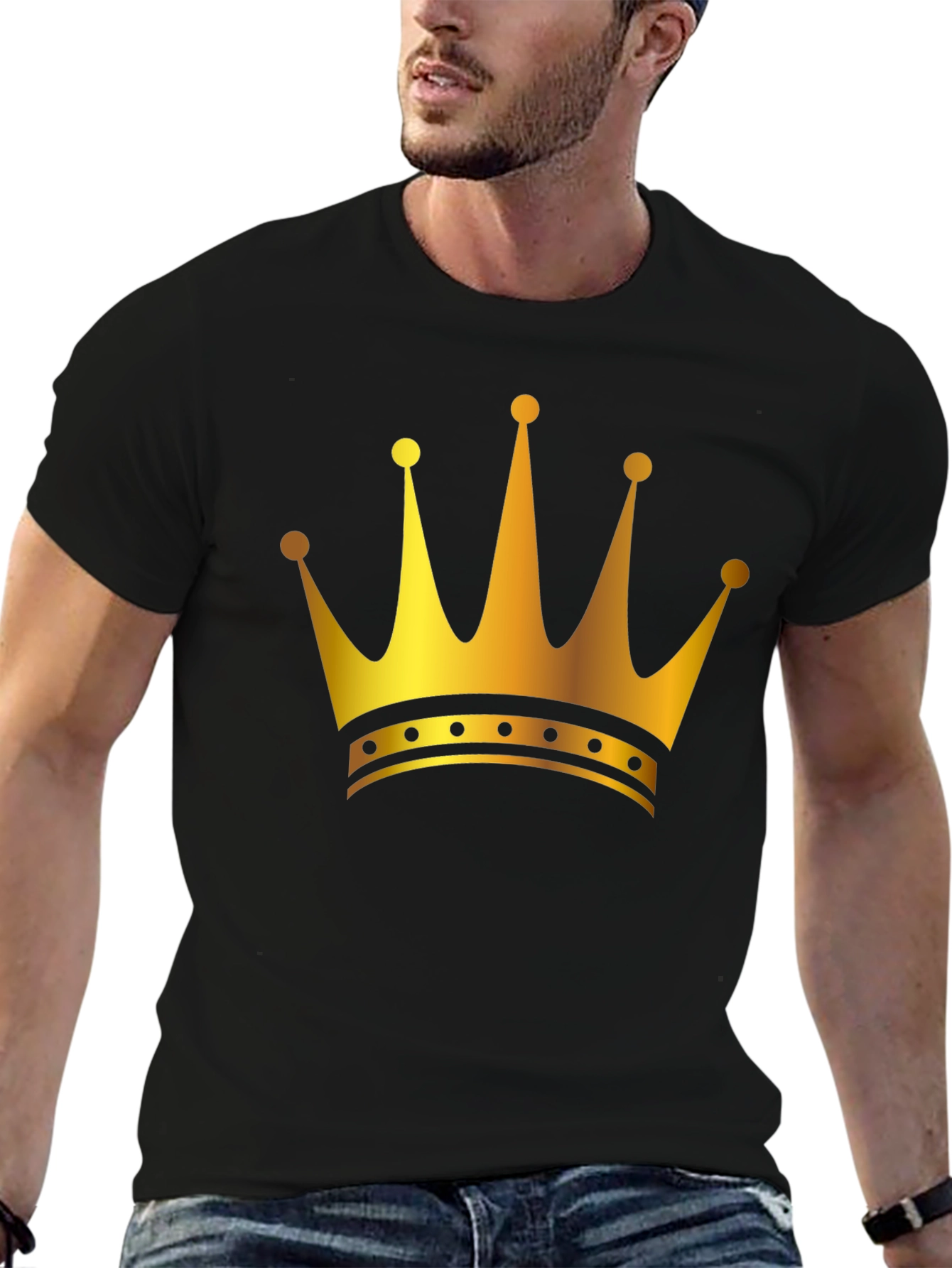 Royal Crown Graphic Black T-Shirt