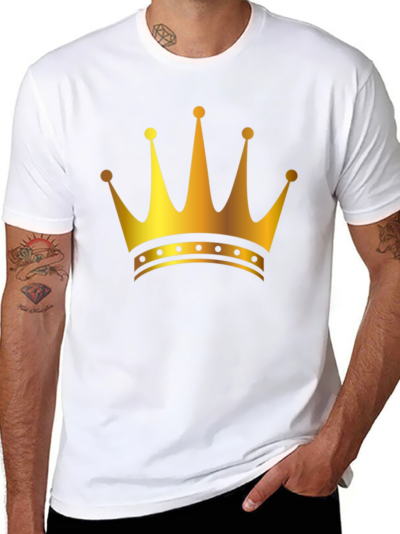 Royal Crown Graphic Black T-Shirt
