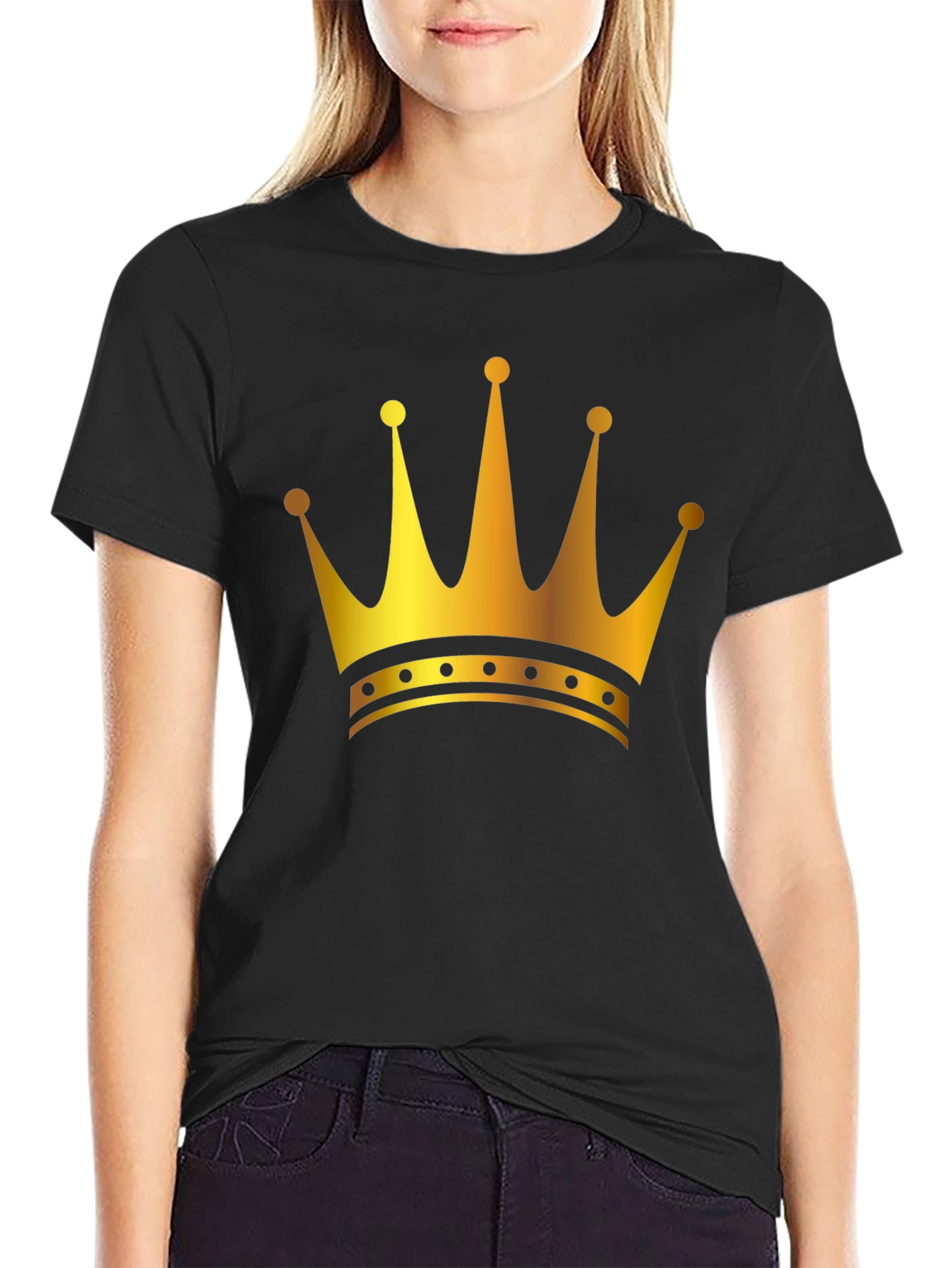 Royal Crown Graphic Black T-Shirt