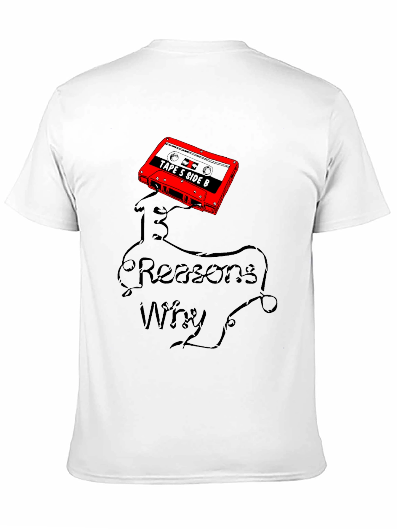 13 Reasons Why Graphic T-Shirt - Cassette Tape Design