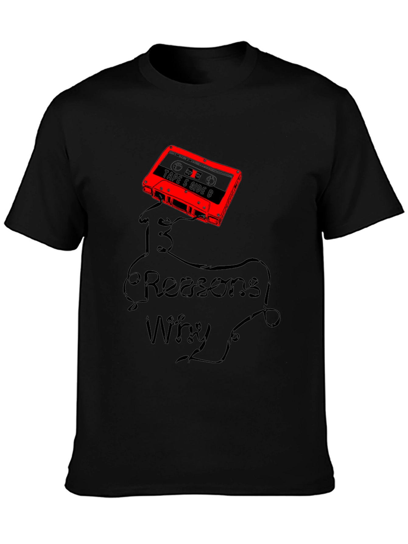 13 Reasons Why Graphic T-Shirt - Cassette Tape Design