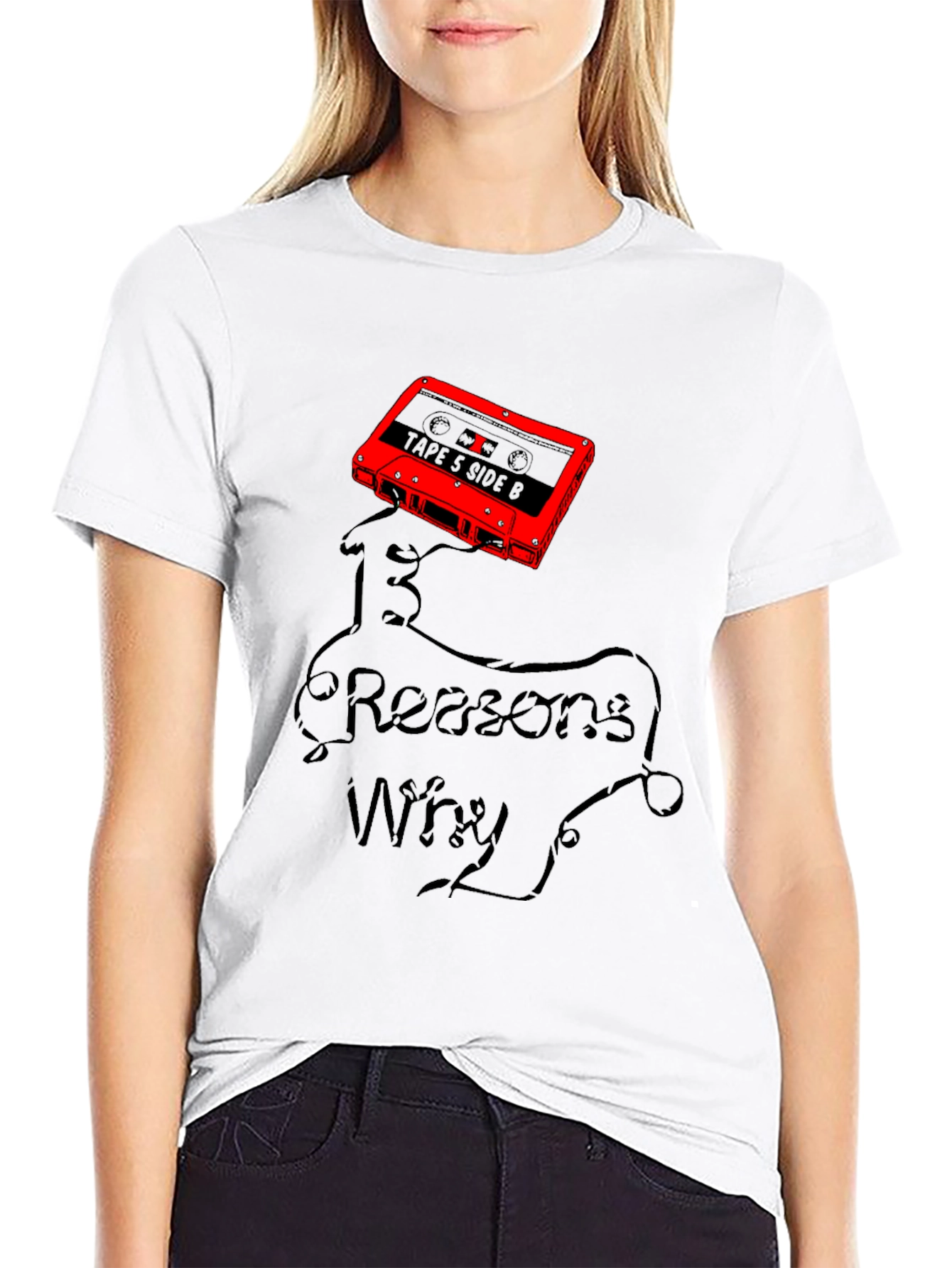 13 Reasons Why Graphic T-Shirt - Cassette Tape Design
