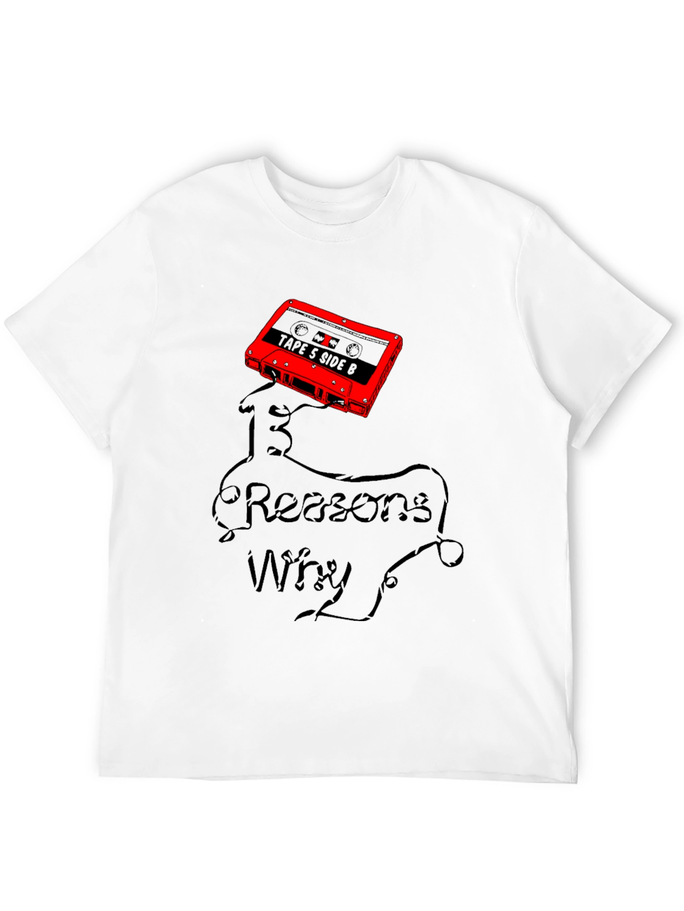 13 Reasons Why Graphic T-Shirt - Cassette Tape Design