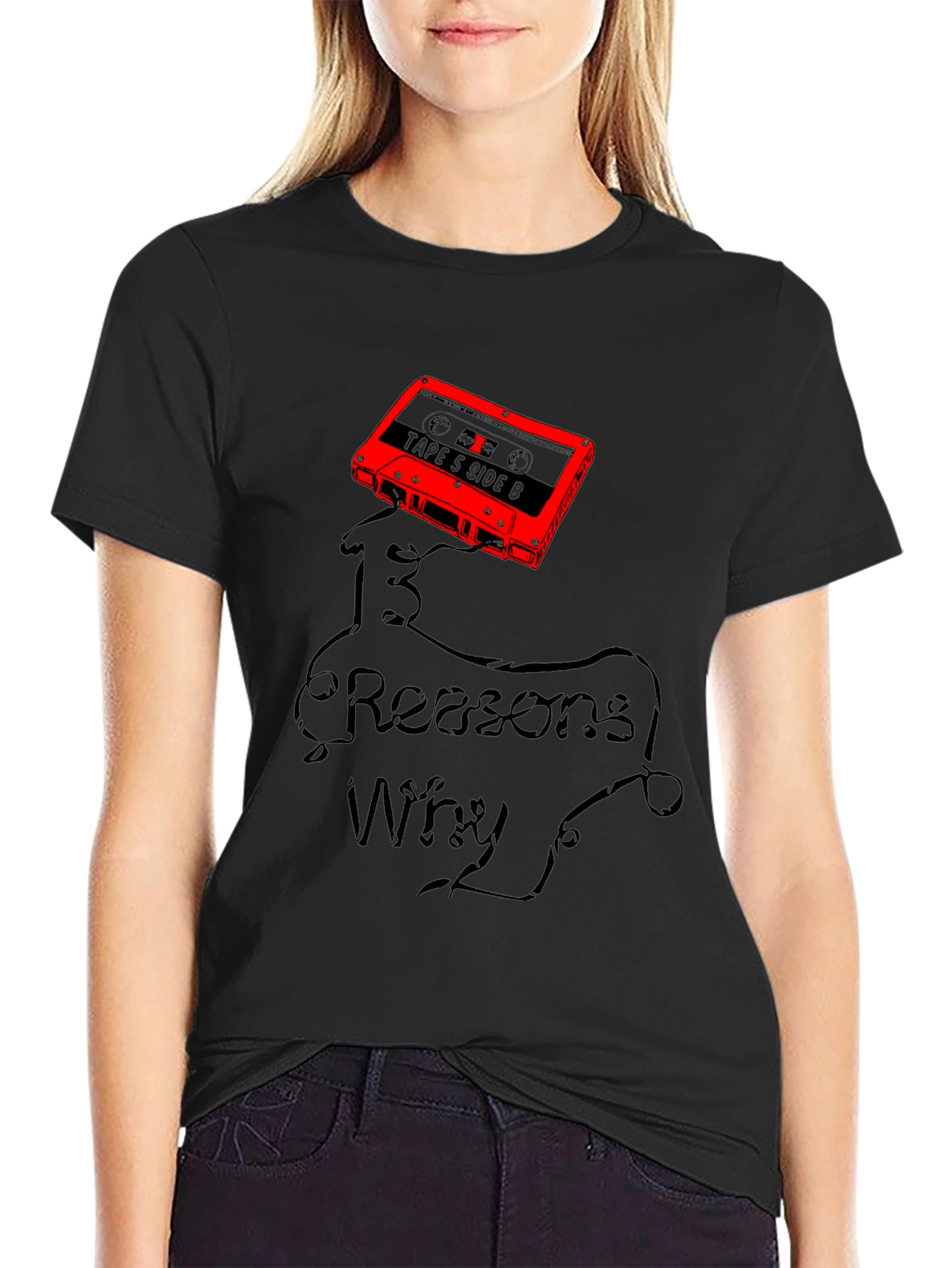 13 Reasons Why Graphic T-Shirt - Cassette Tape Design