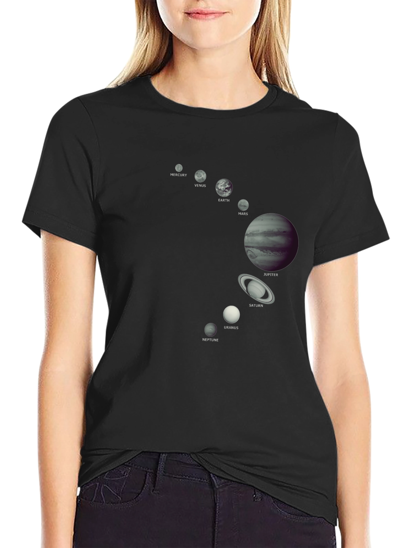 Planets Graphic Tee - Astronomy Space T-Shirt