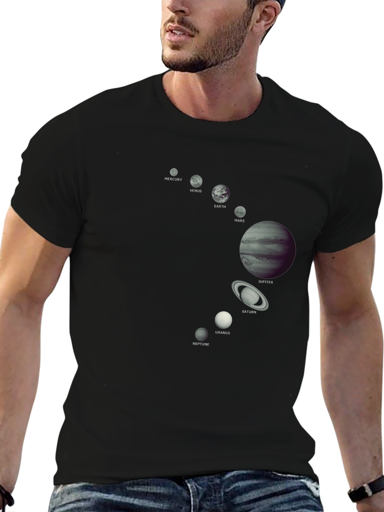 Planets Graphic Tee - Astronomy Space T-Shirt