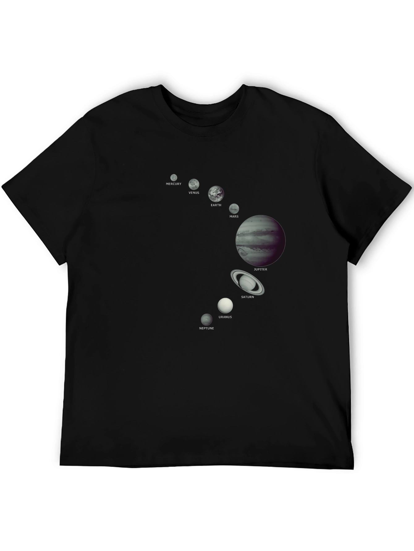 Planets Graphic Tee - Astronomy Space T-Shirt