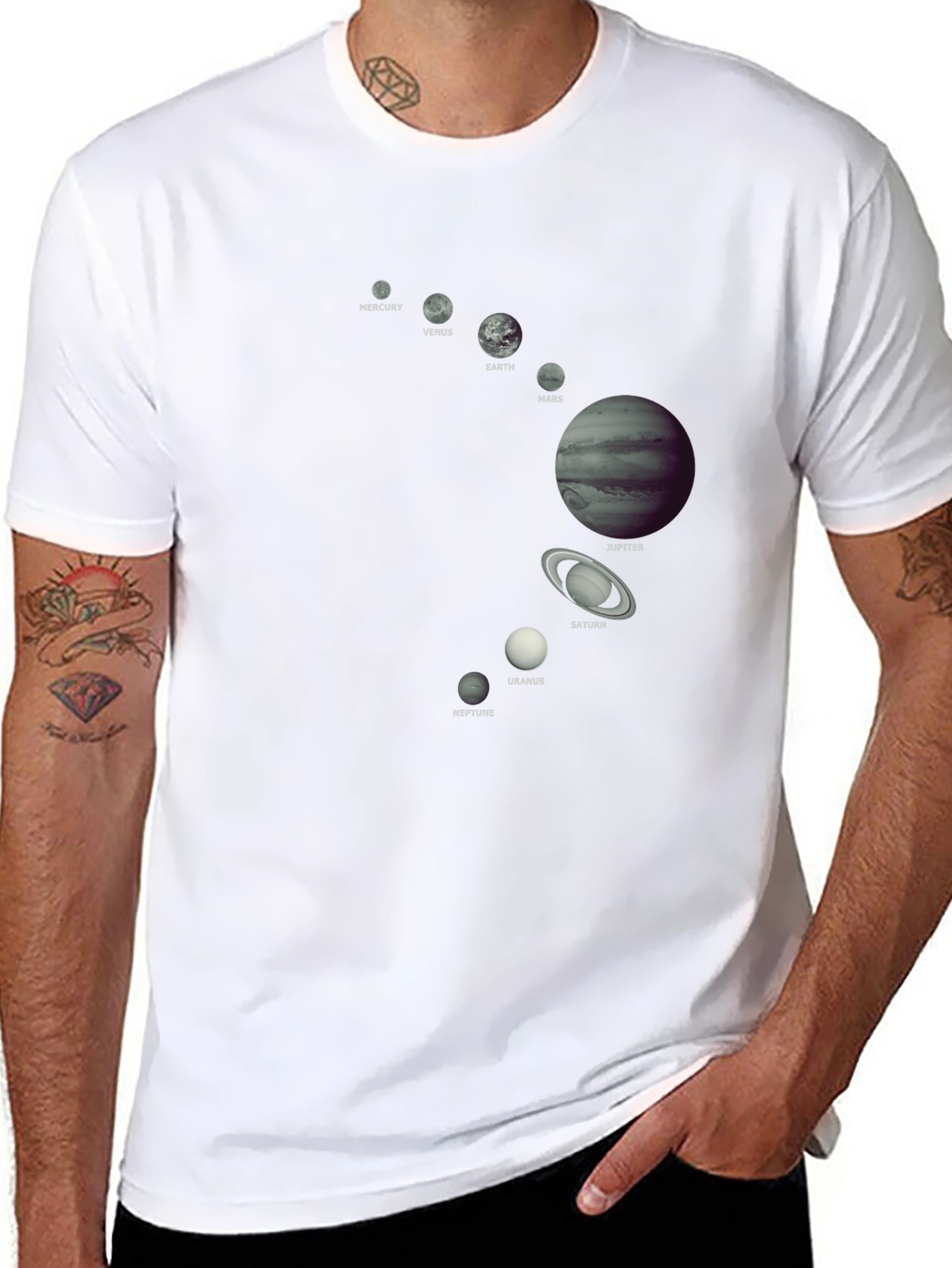 Planets Graphic Tee - Astronomy Space T-Shirt
