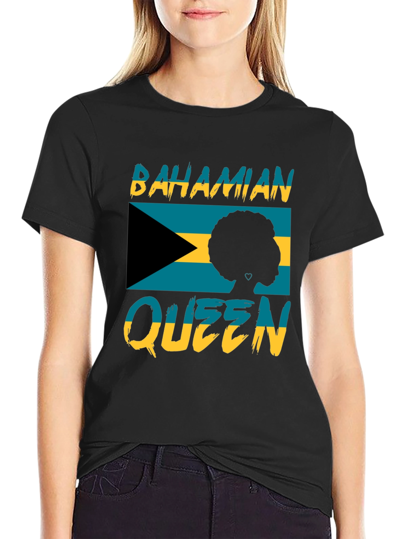 Bahamian Queen Black T-Shirt