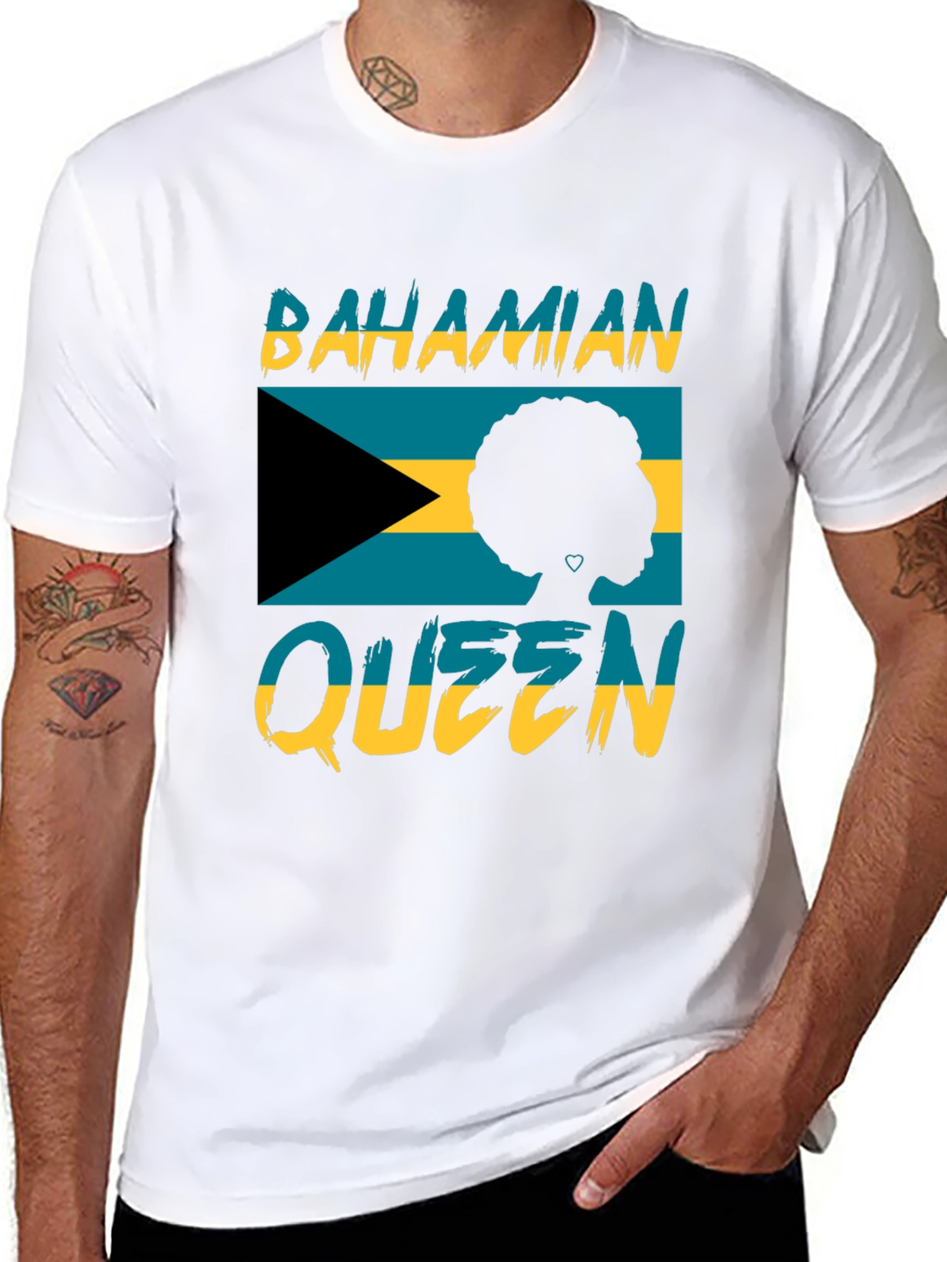 Bahamian Queen Black T-Shirt