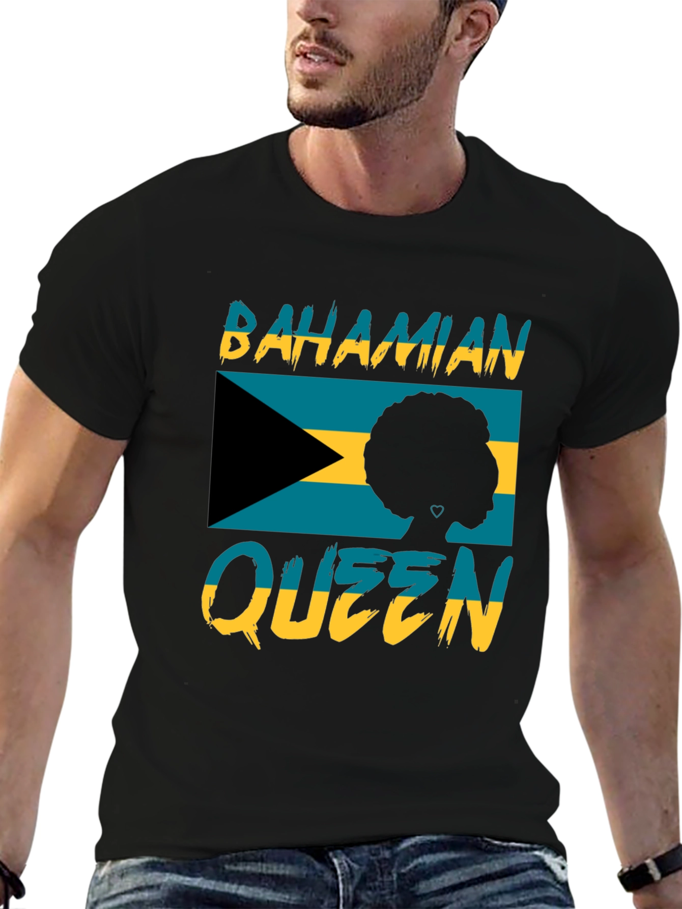 Bahamian Queen Black T-Shirt