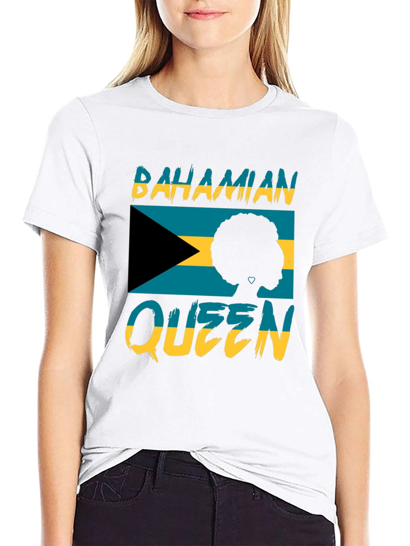 Bahamian Queen Black T-Shirt