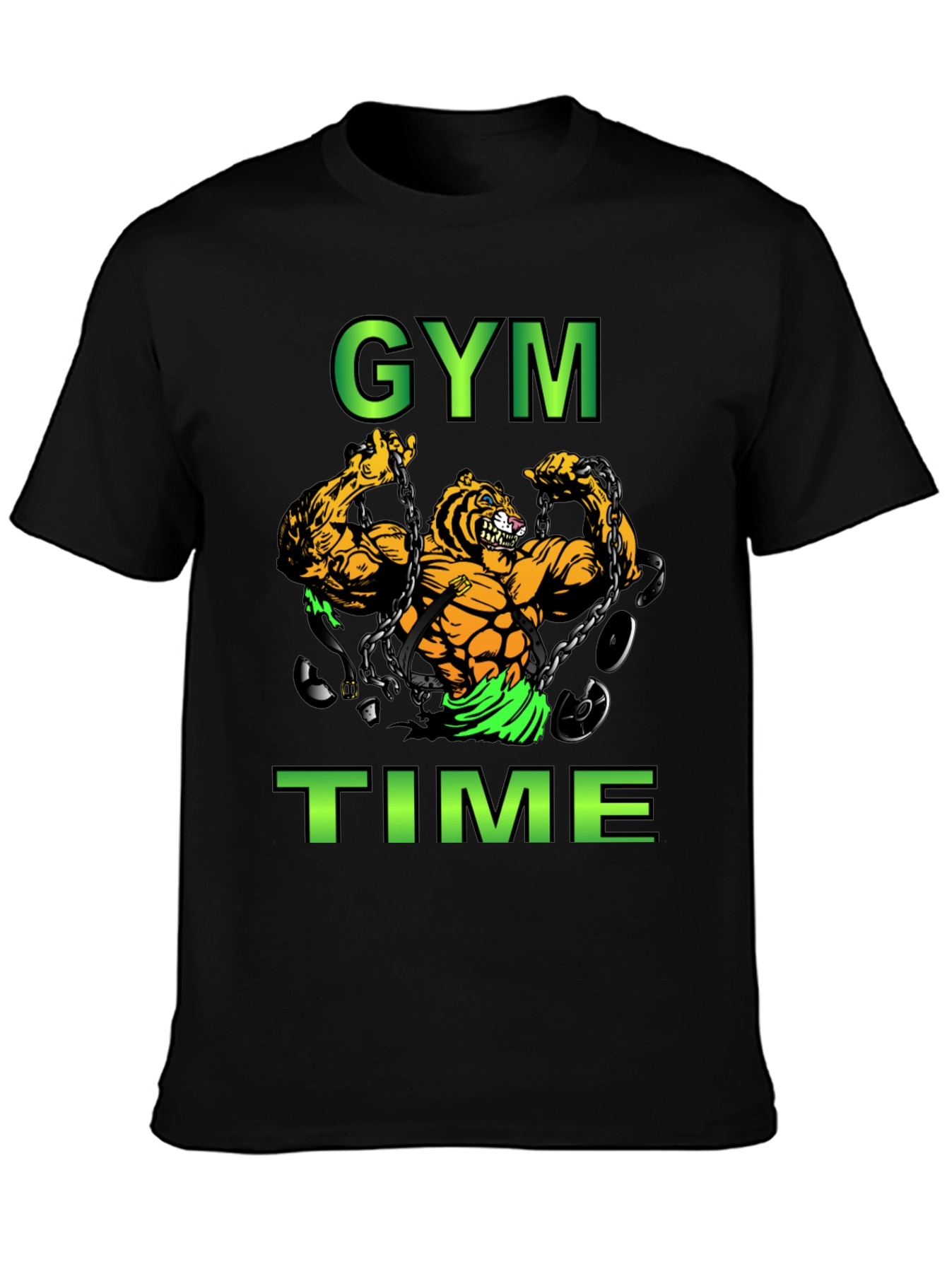 Gym Time Tiger Graphic T-Shirt