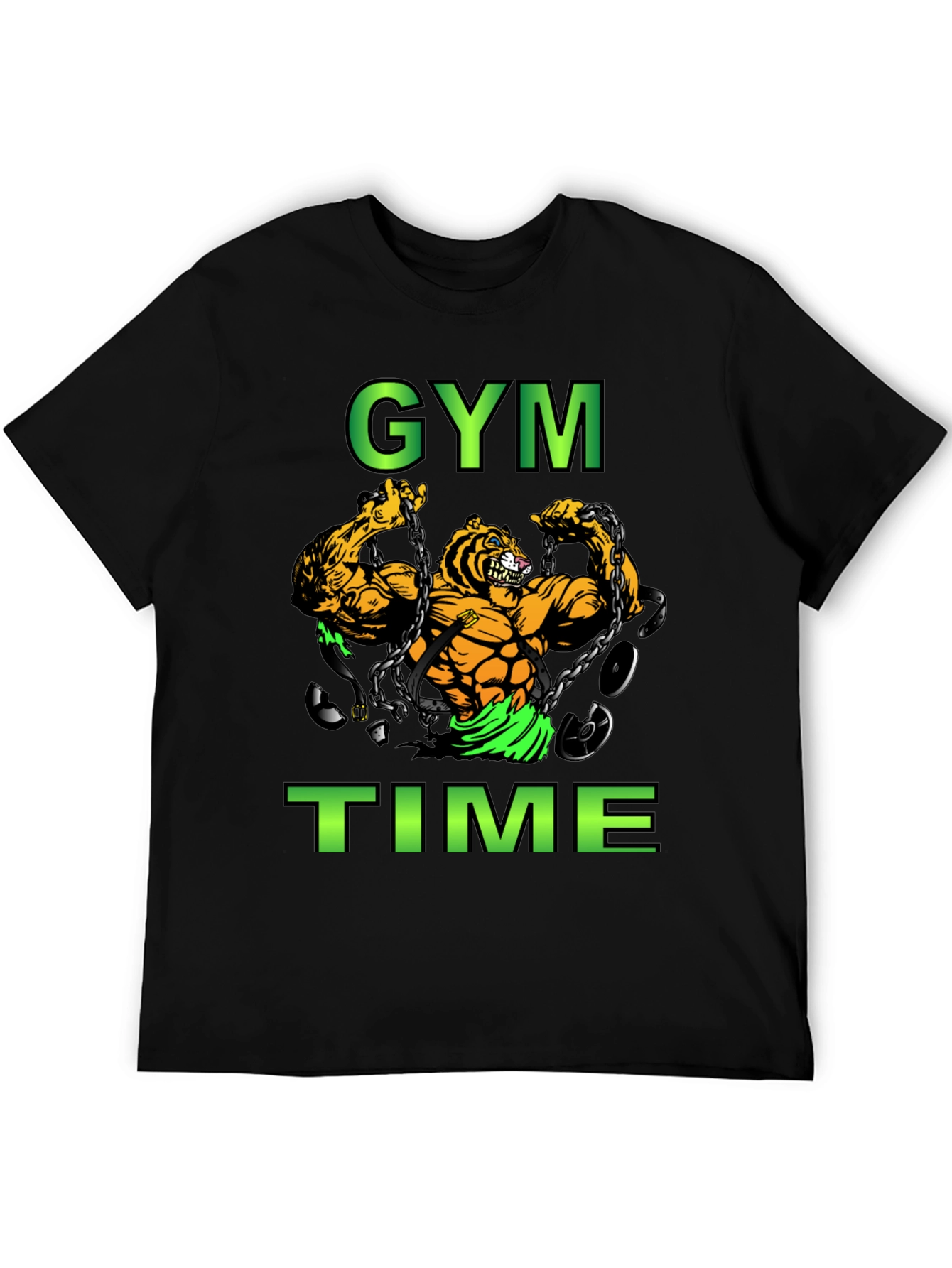 Gym Time Tiger Graphic T-Shirt