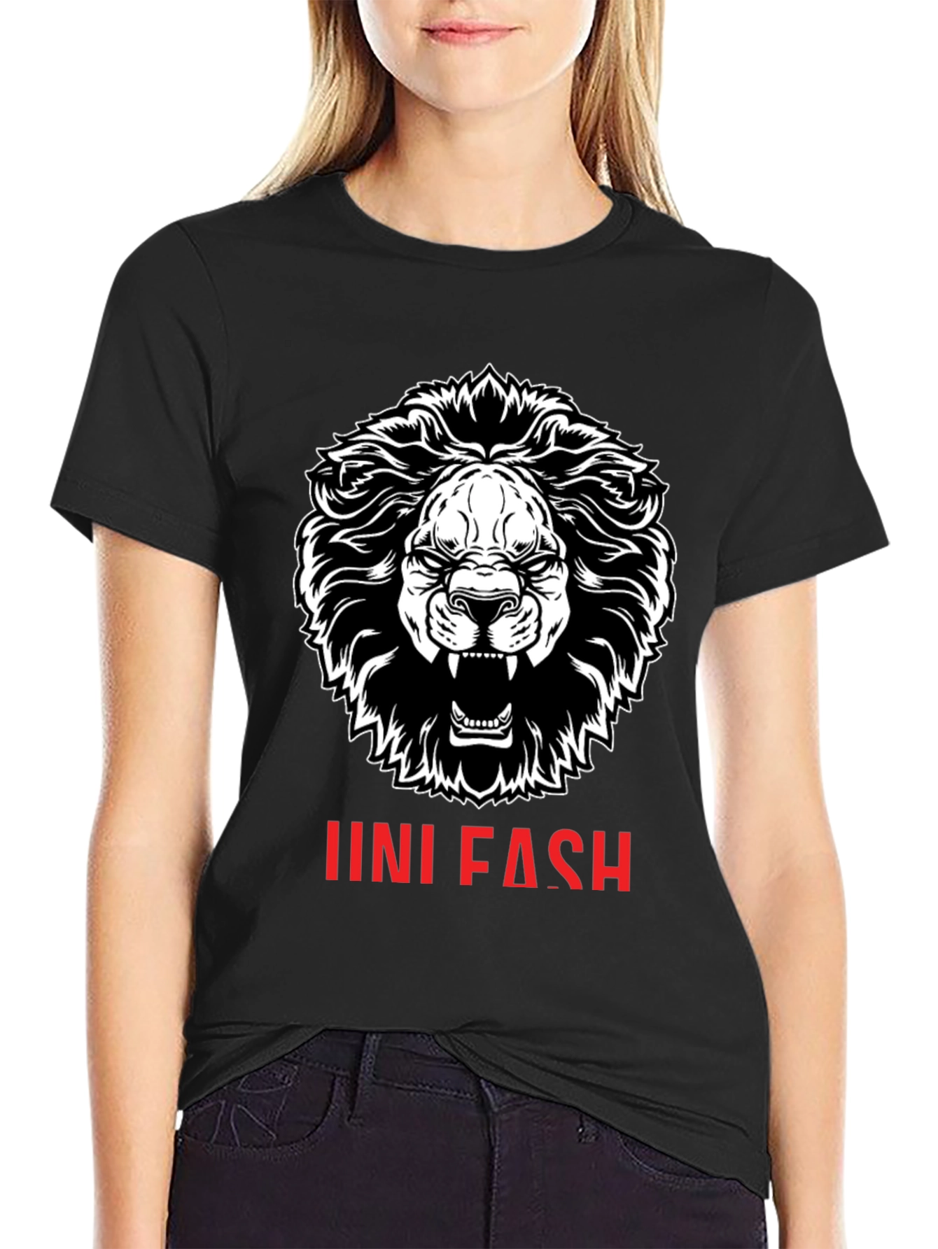 Lion Graphic Print T-Shirt - Unisex Fashion