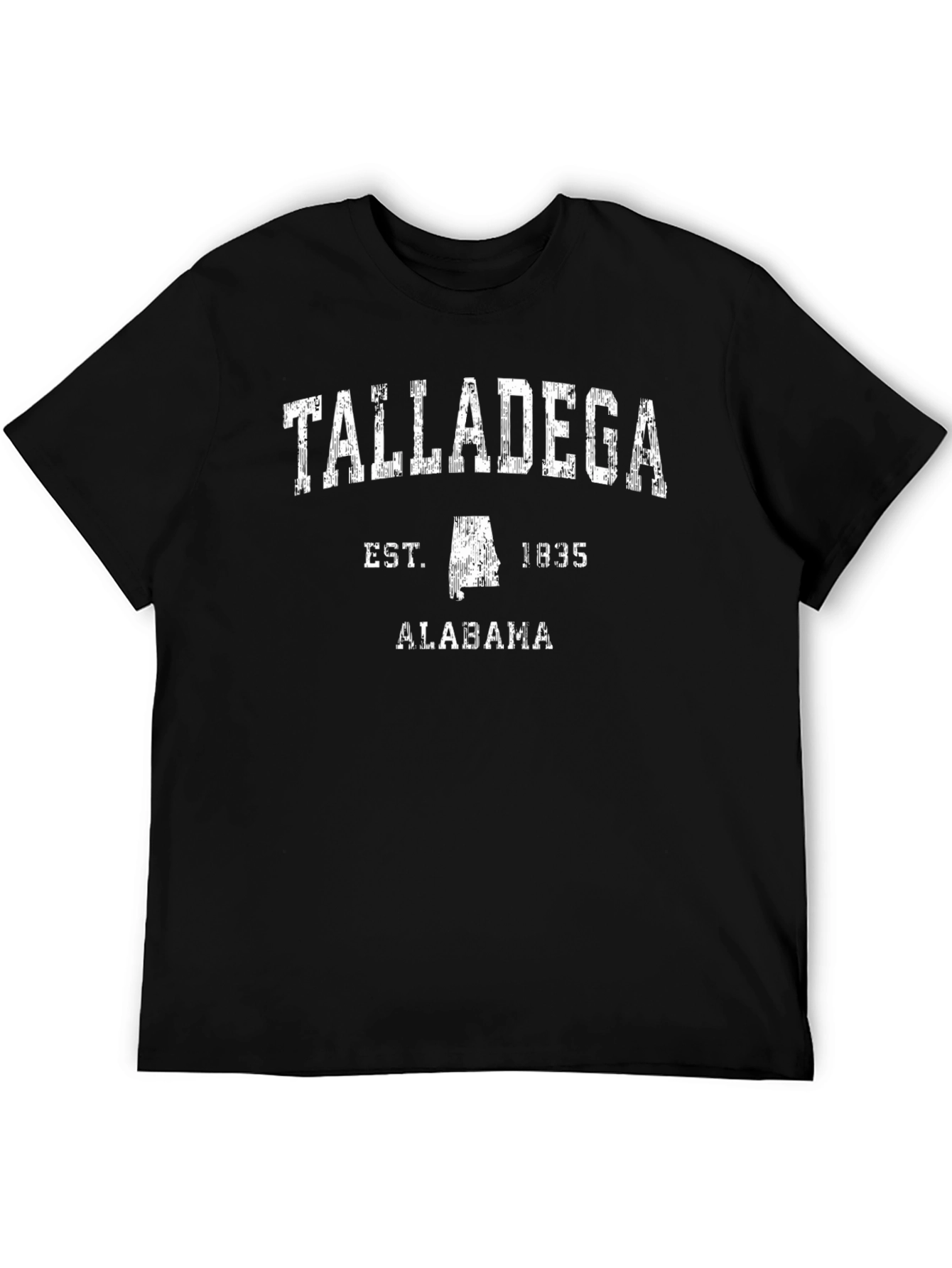 Talladega Alabama Est. 1835 Black Graphic T-Shirt