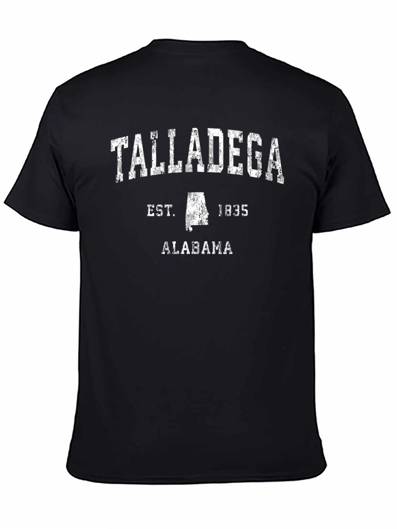 Talladega Alabama Est. 1835 Black Graphic T-Shirt