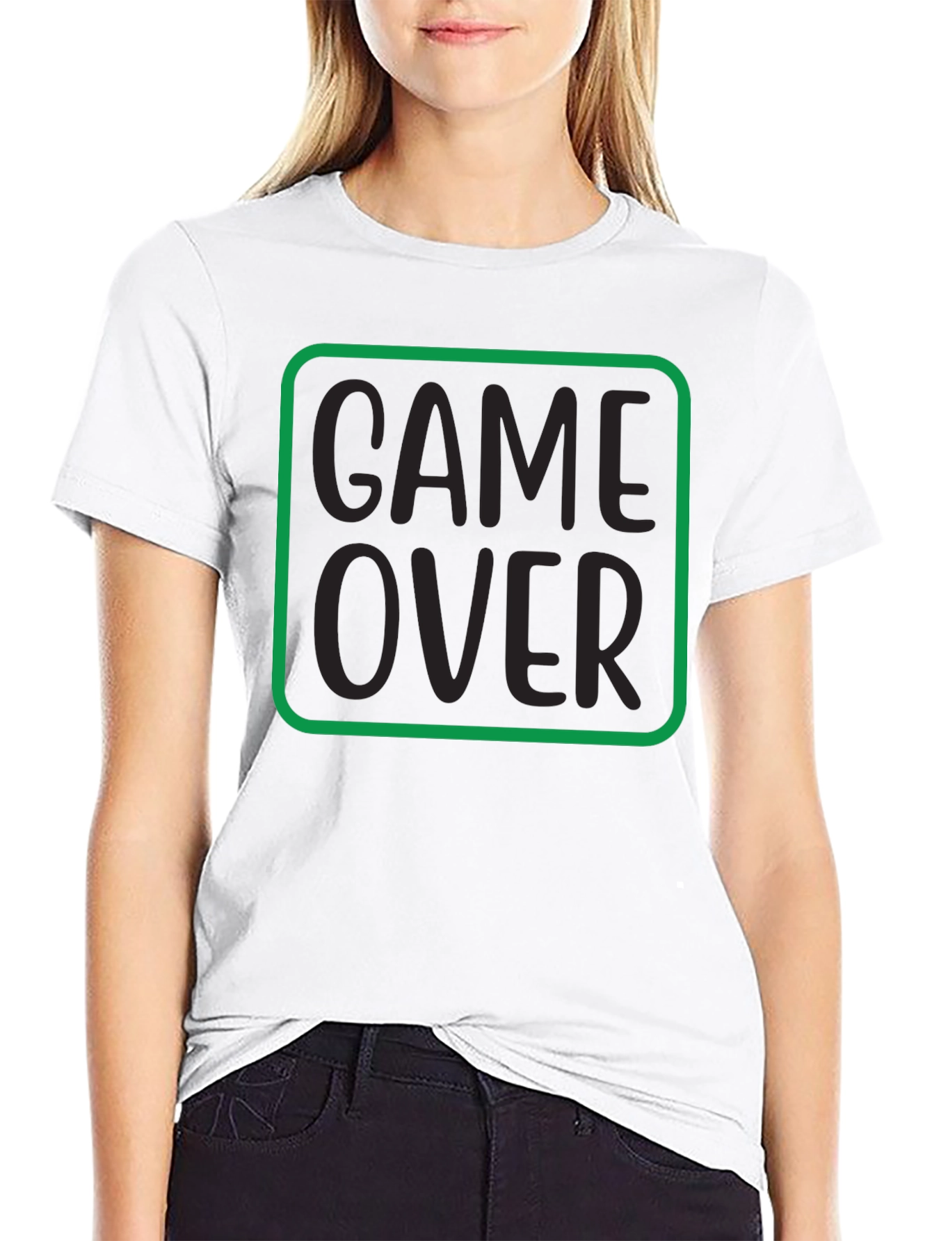 Game Over Graphic Tee - Black