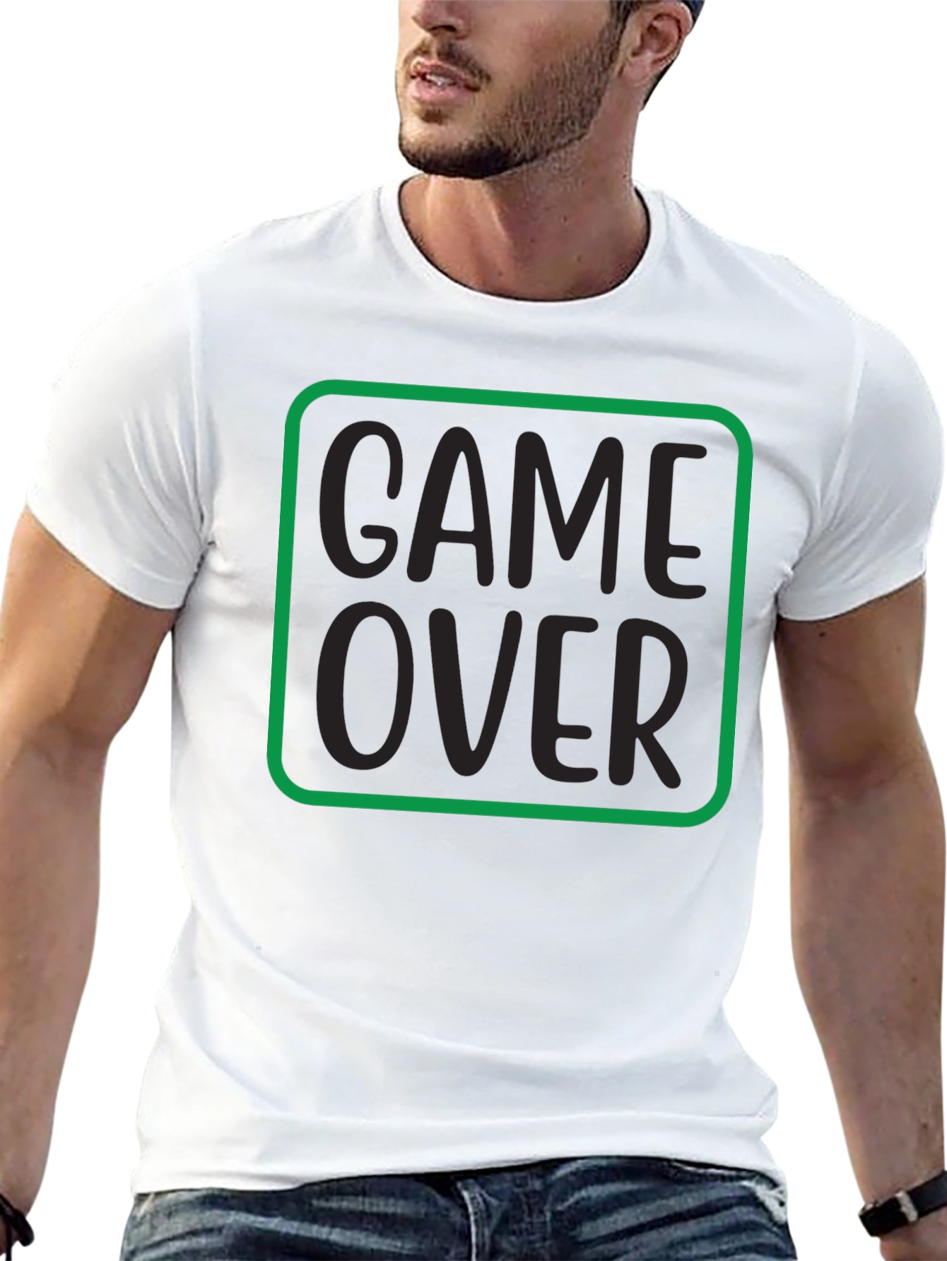 Game Over Graphic Tee - Black
