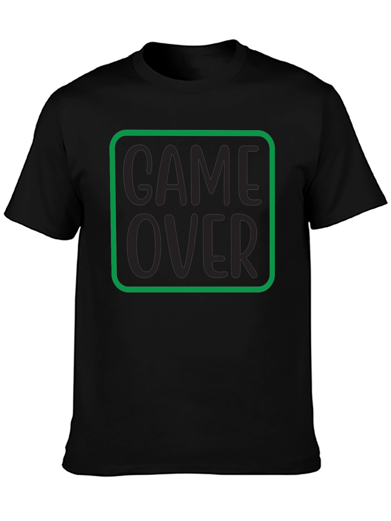 Game Over Graphic Tee - Black