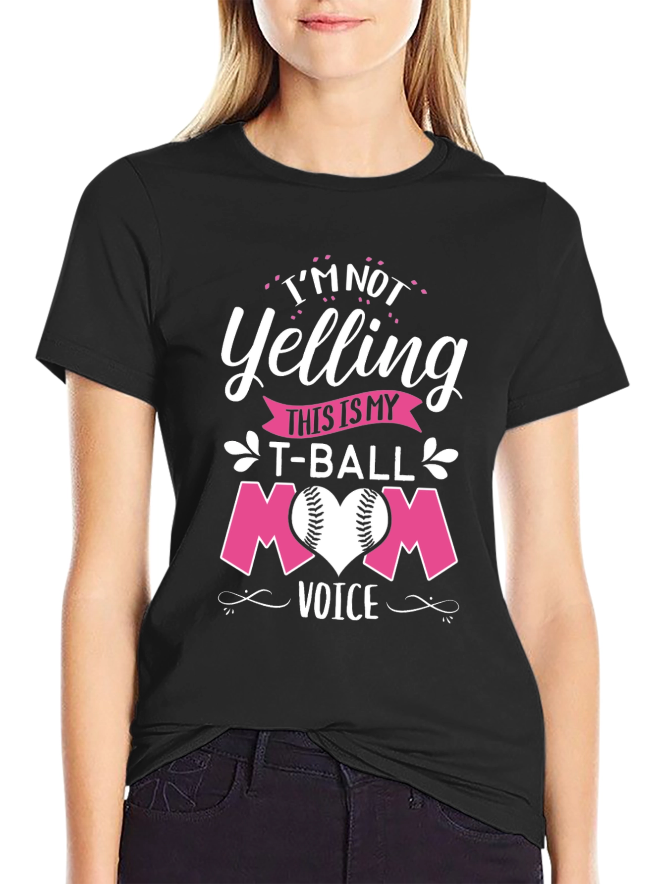 T-Ball Mom Graphic Tee - Fun Baseball Apparel