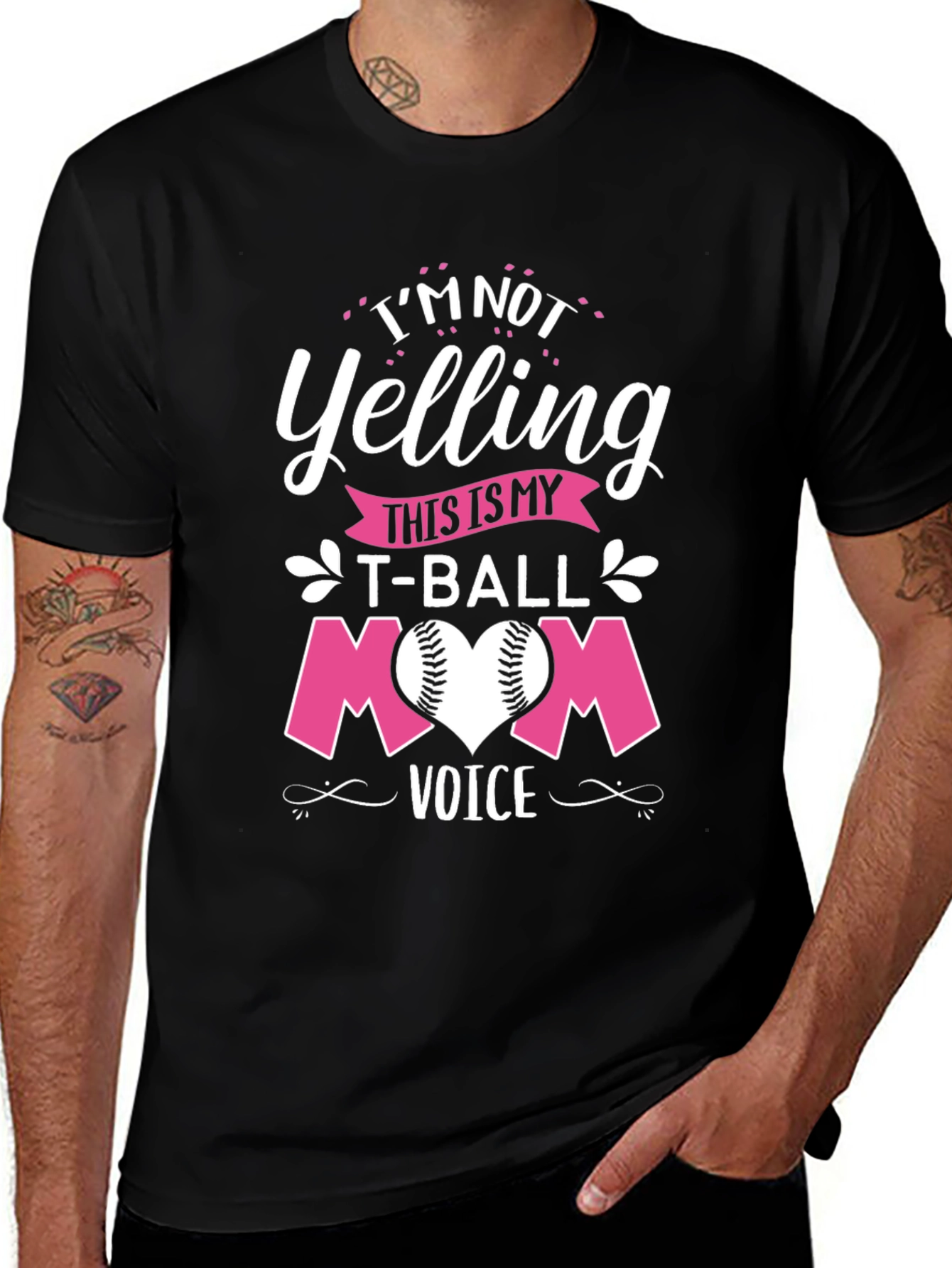 T-Ball Mom Graphic Tee - Fun Baseball Apparel