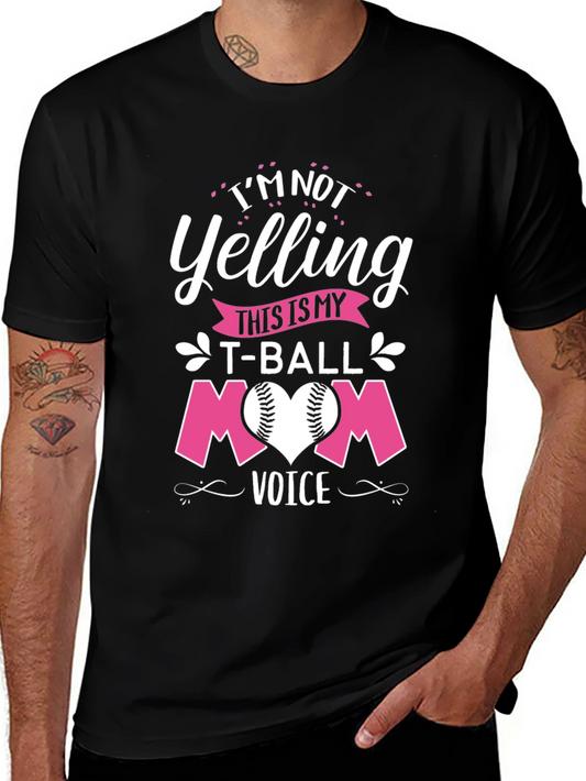 T-Ball Mom Graphic Tee - Fun Baseball Apparel