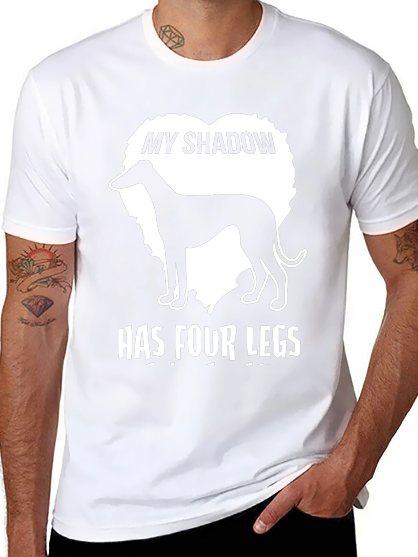 My Shadow Has Four Legs Dog T-Shirt