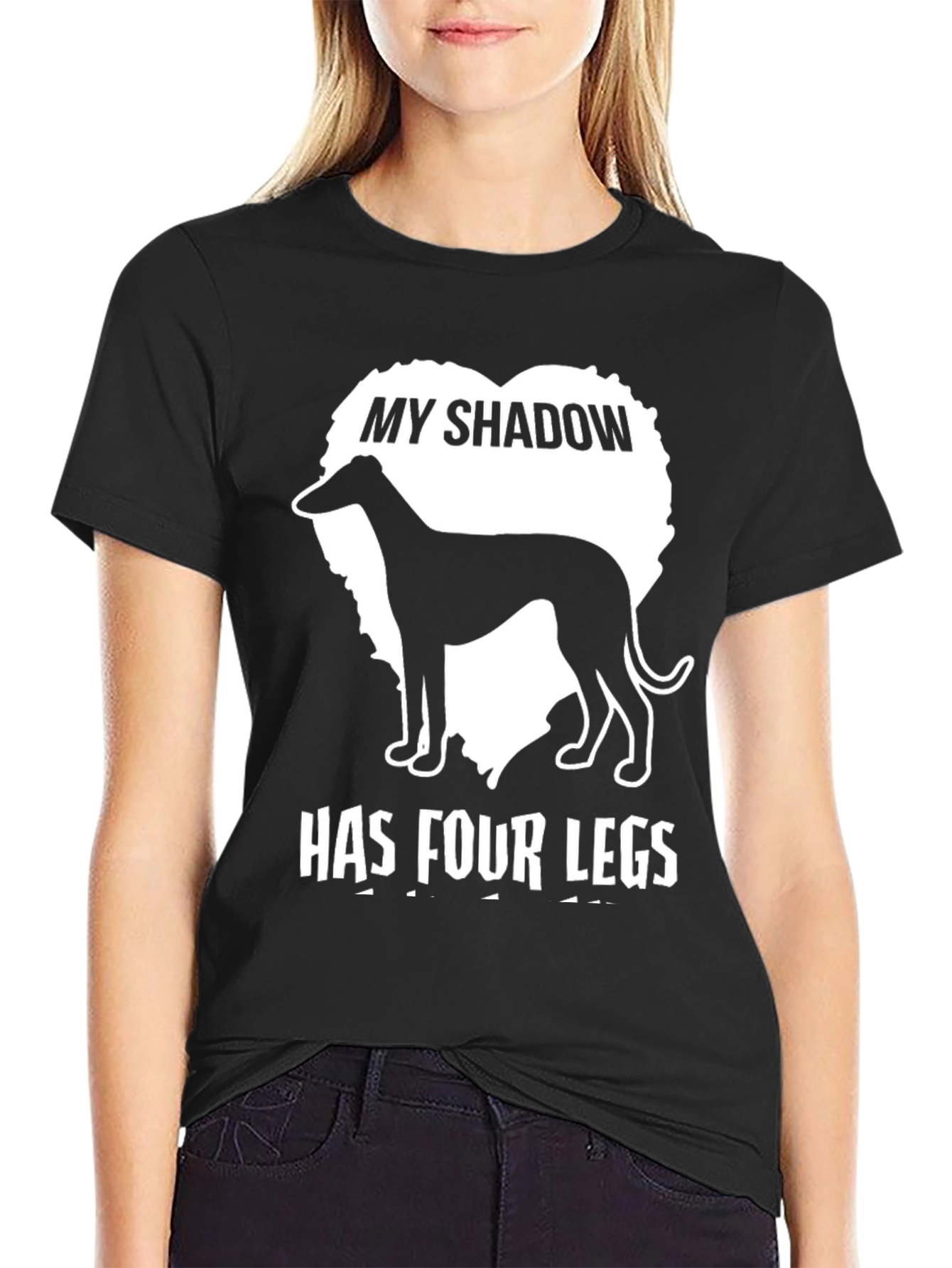 My Shadow Has Four Legs Dog T-Shirt