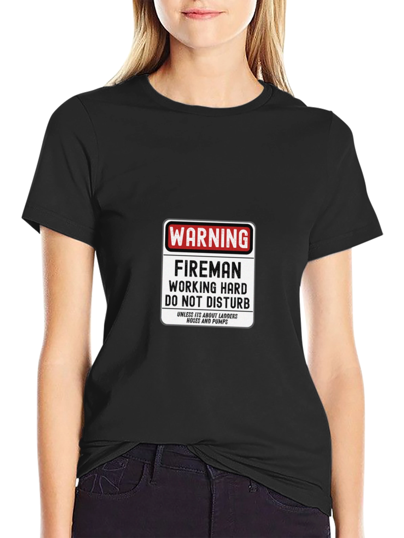 Fireman Working Hard T-Shirt