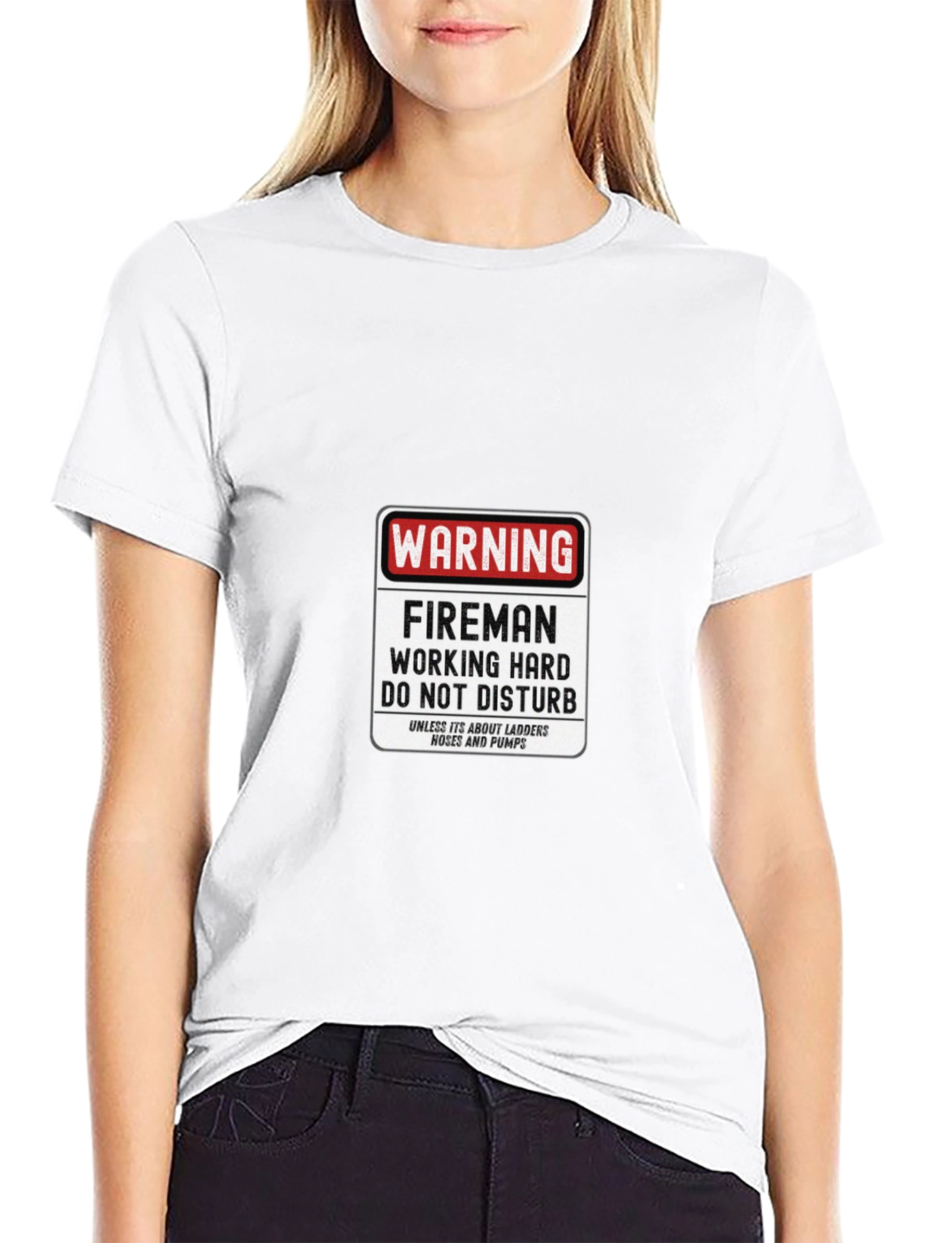 Fireman Working Hard T-Shirt