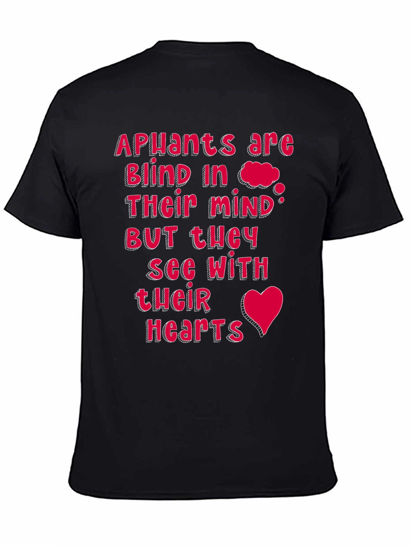 Apuants See with Their Hearts Black Tee