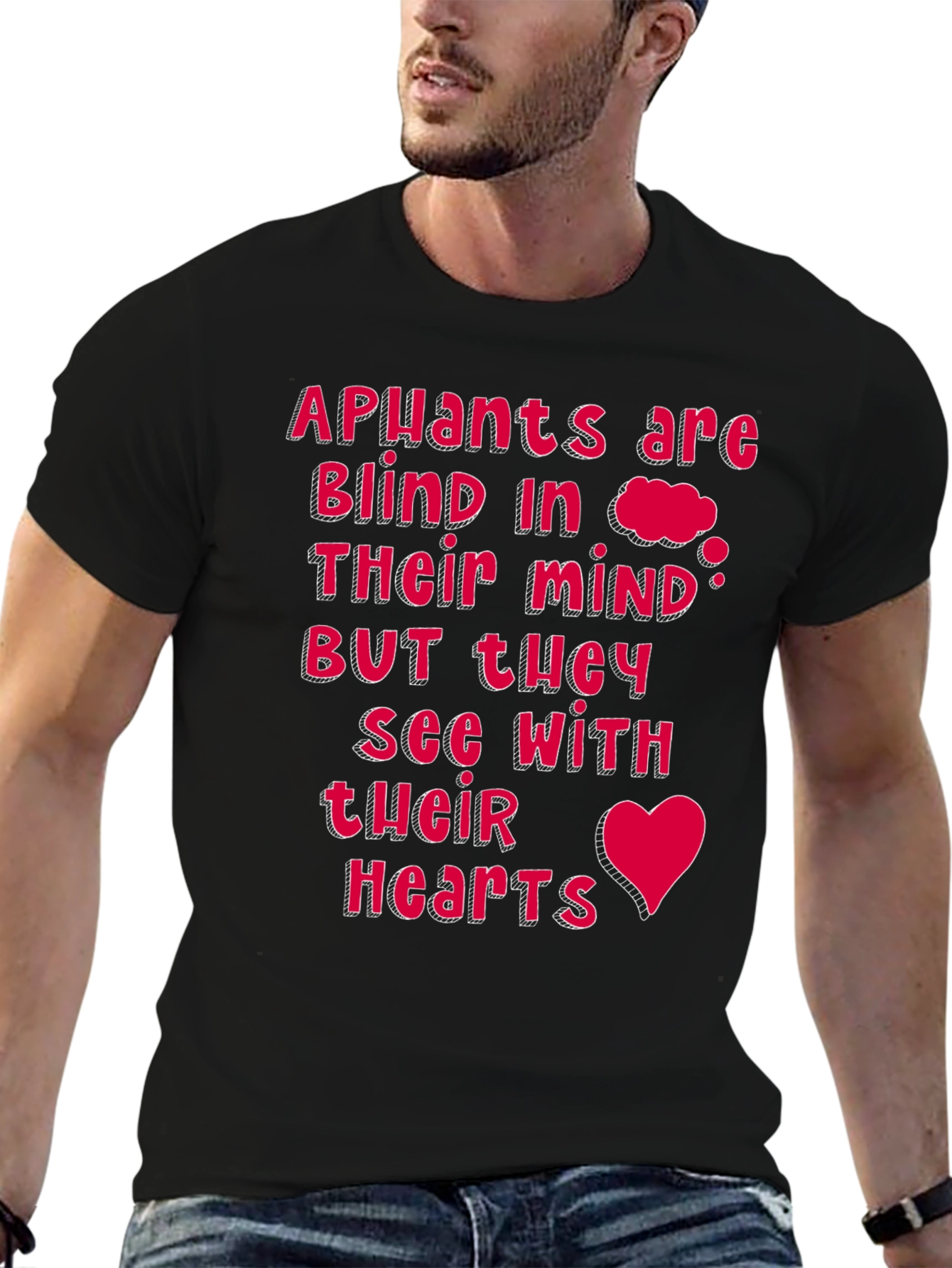 Apuants See with Their Hearts Black Tee