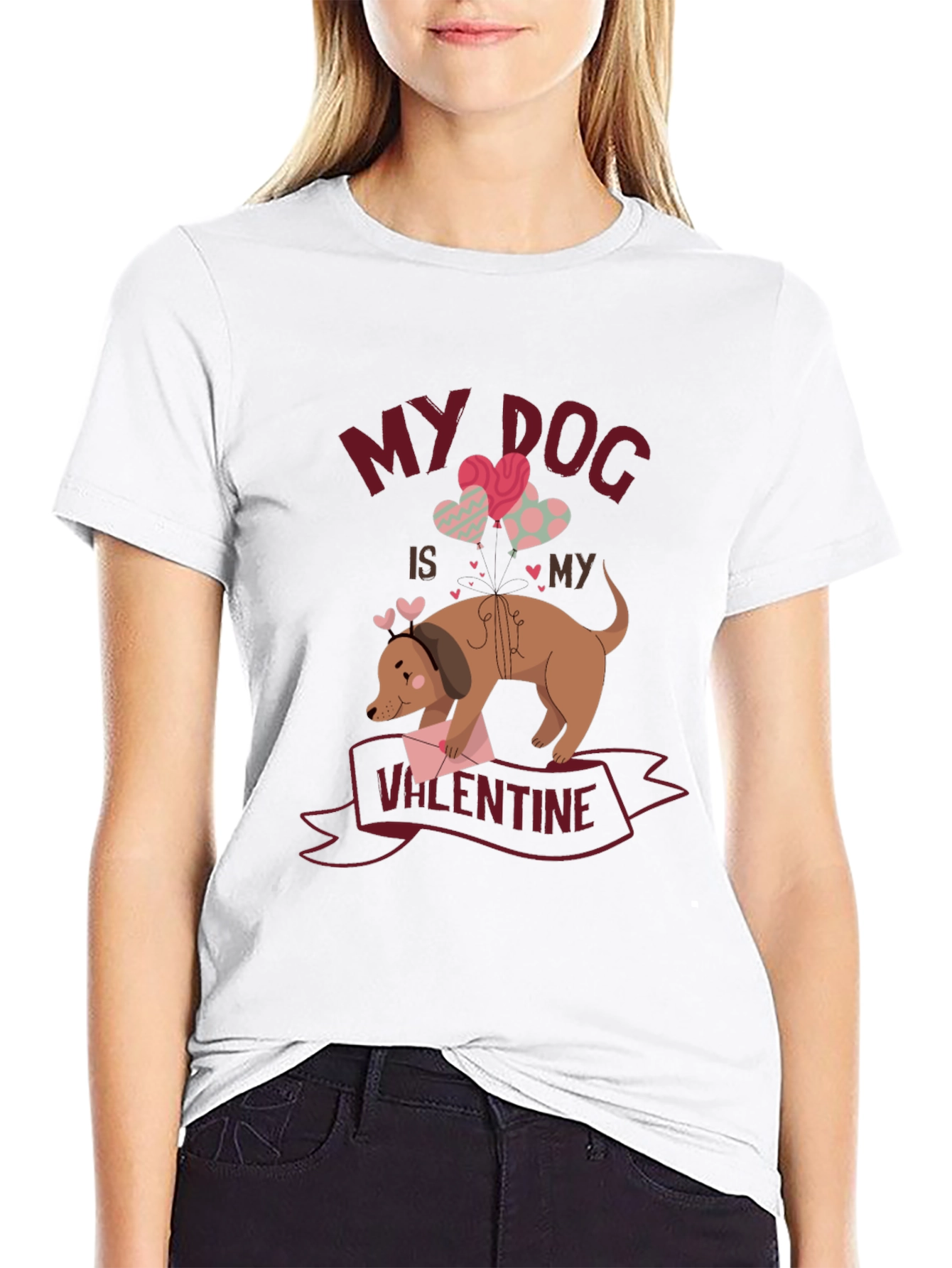 My Dog is My Valentine T-Shirt