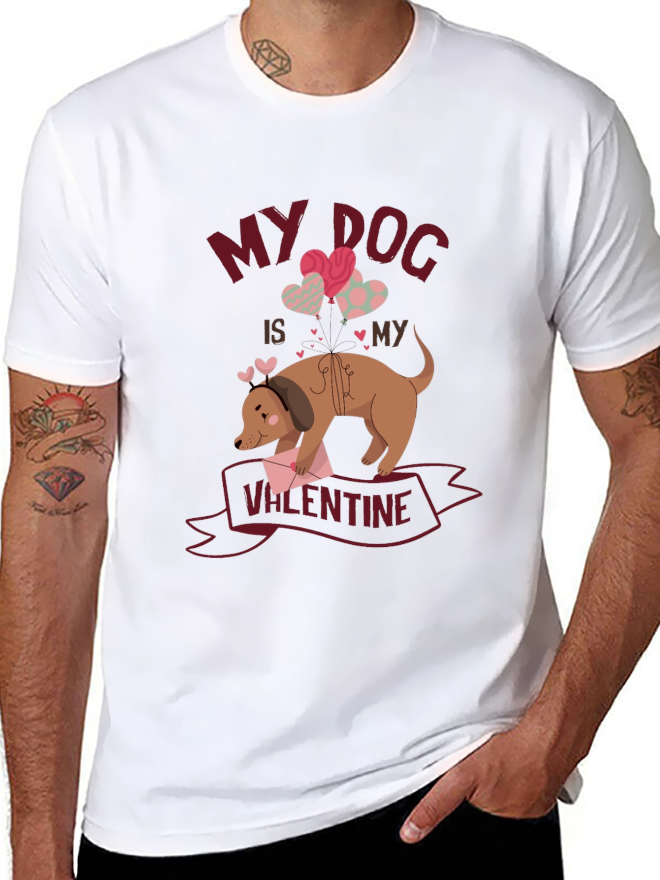My Dog is My Valentine T-Shirt