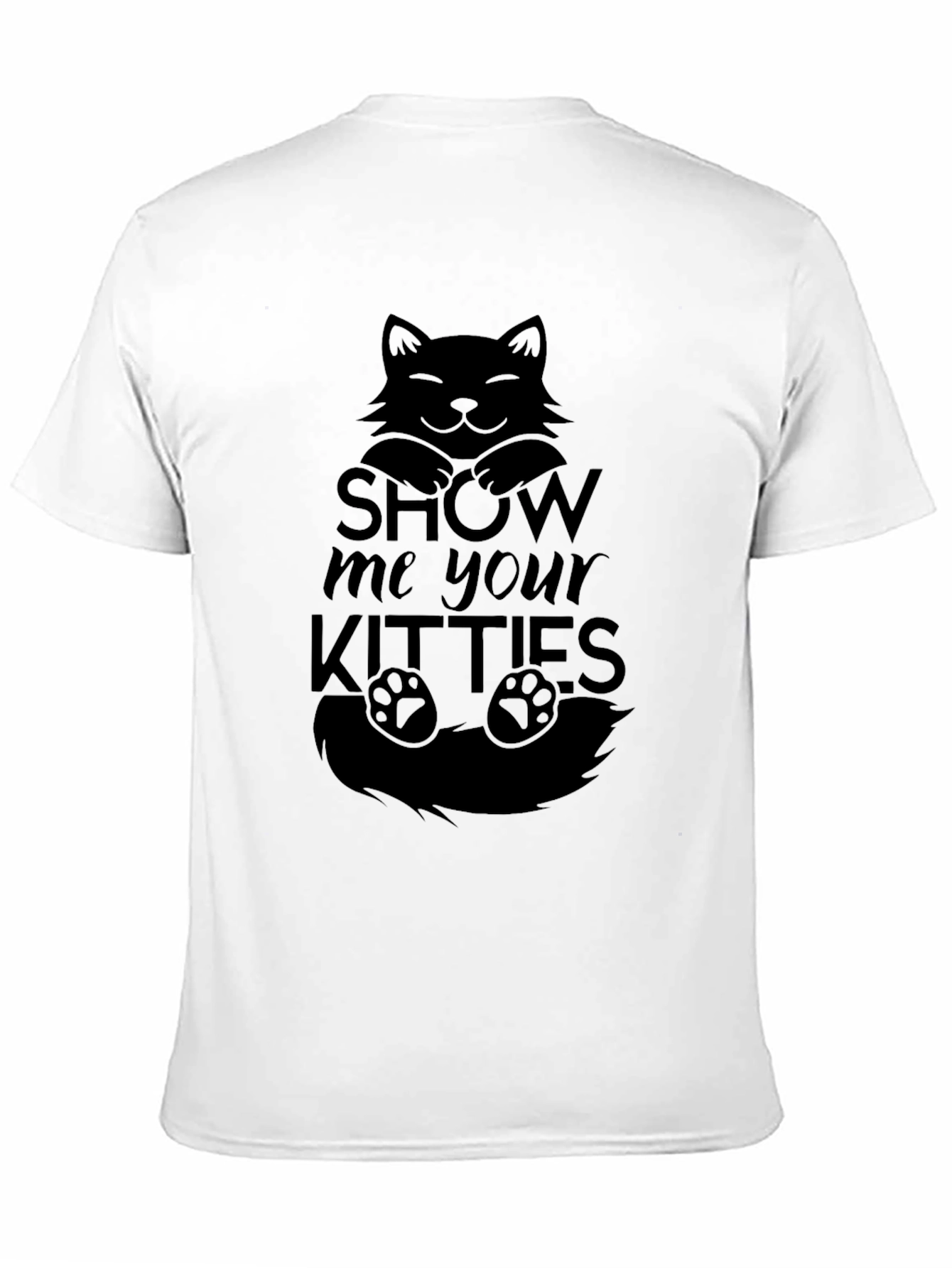Show Me Your Kitties Black T-Shirt