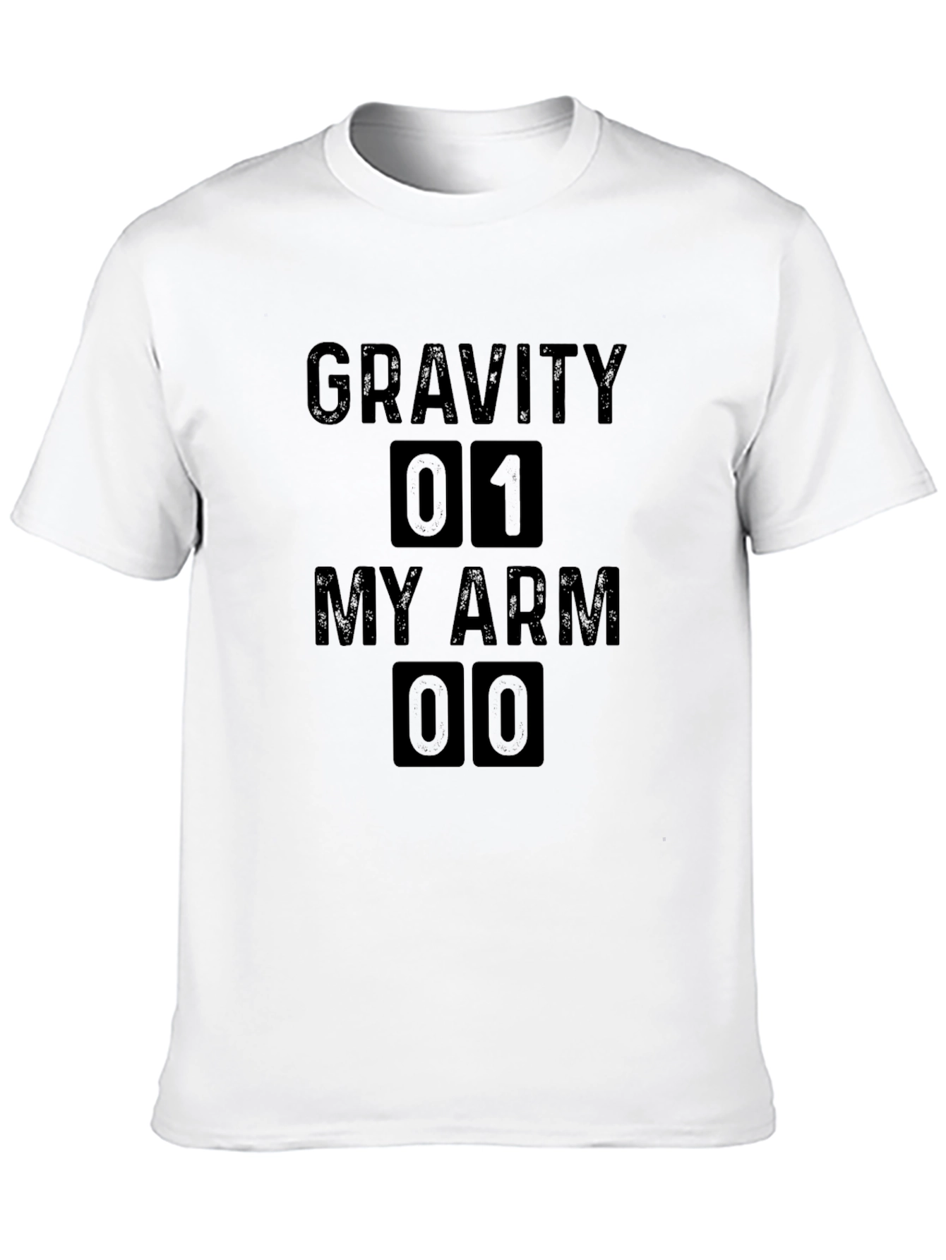 Gravity 01 My Arm 00 Mens Black T-Shirt