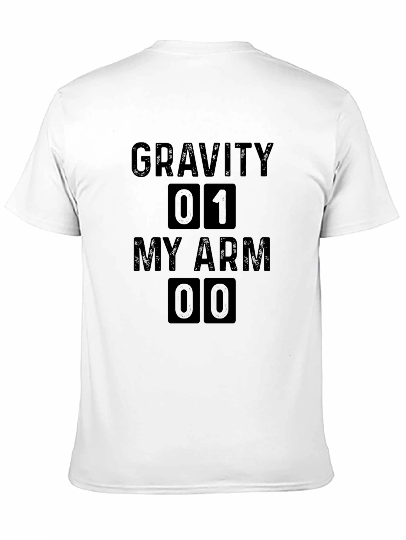 Gravity 01 My Arm 00 Mens Black T-Shirt