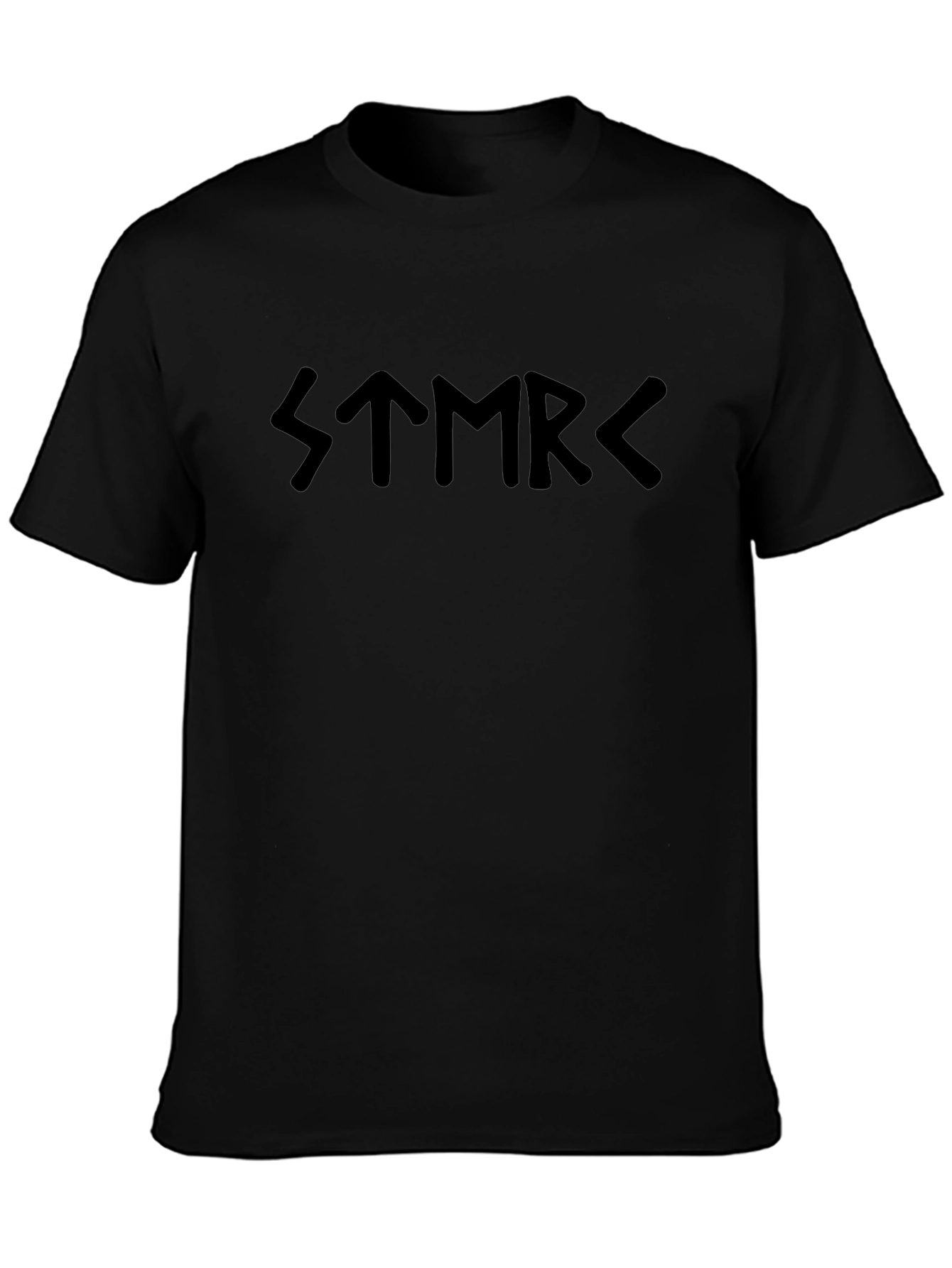 Rune Script Graphic T-Shirt - Black