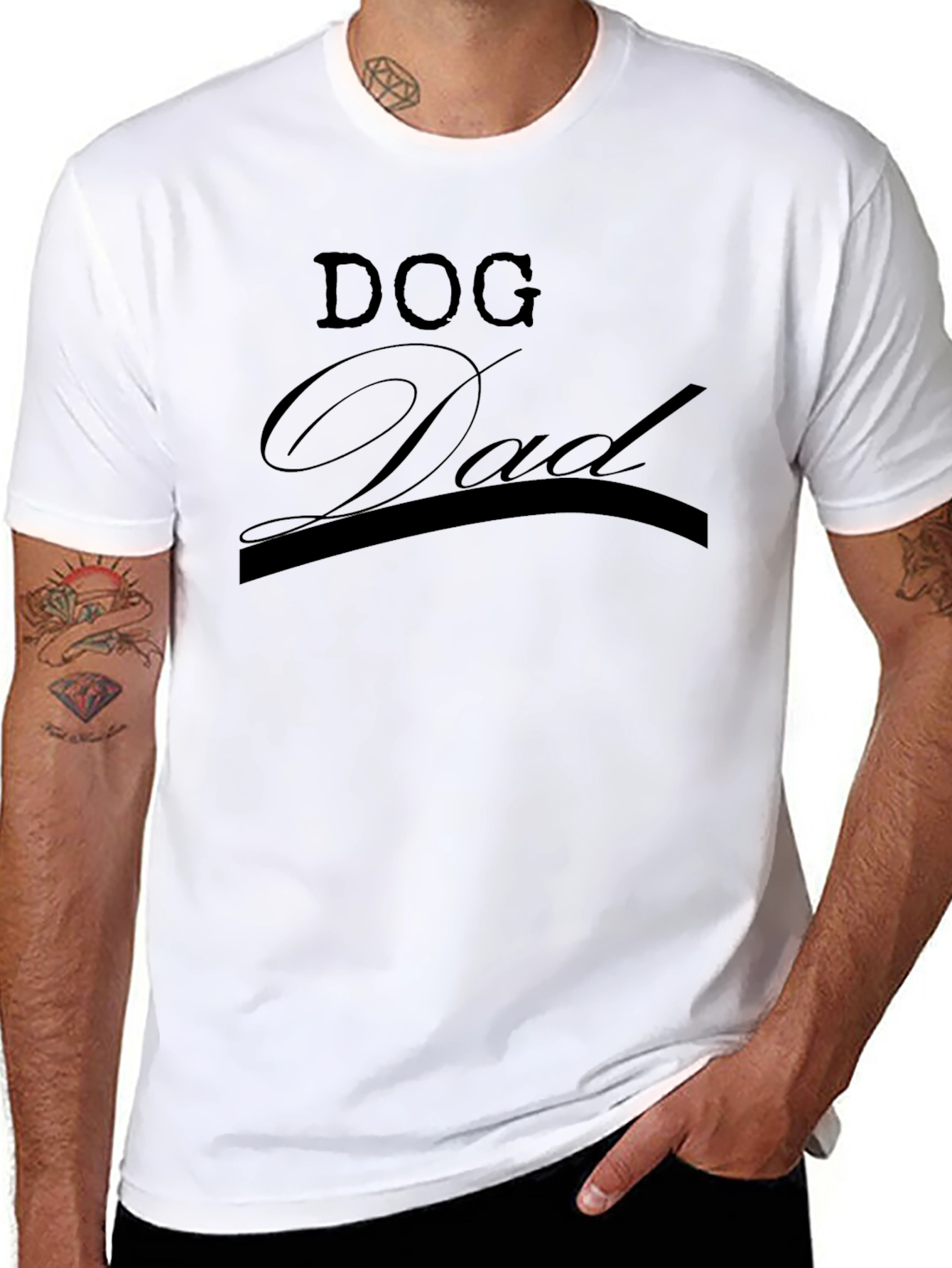 Dog Dad Black T-Shirt