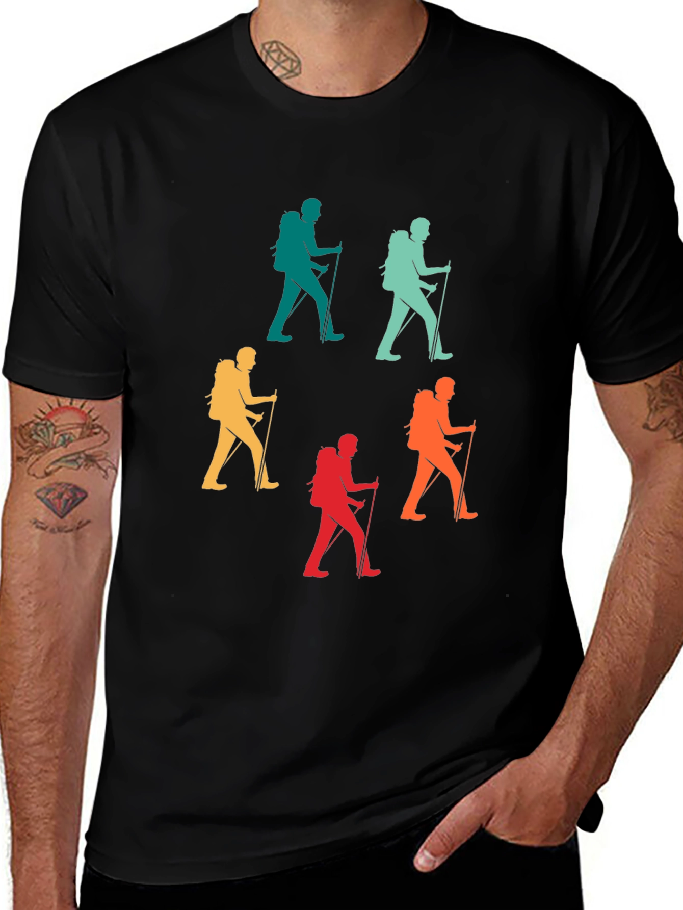 Hiking Retro Graphic Tee - Adventure Ready