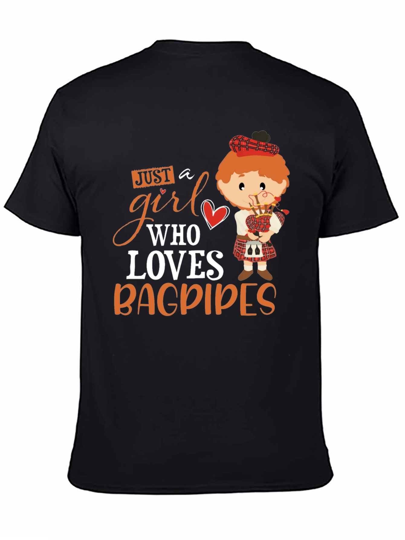 Just a Girl Who Loves Bagpipes T-Shirt