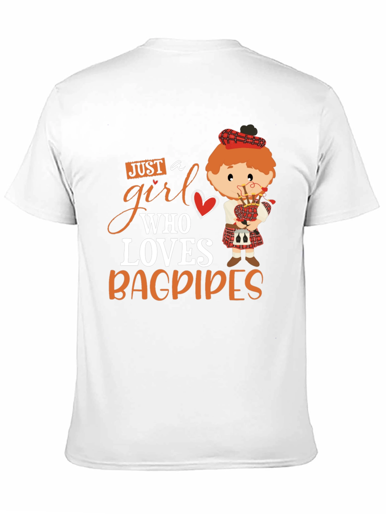 Just a Girl Who Loves Bagpipes T-Shirt