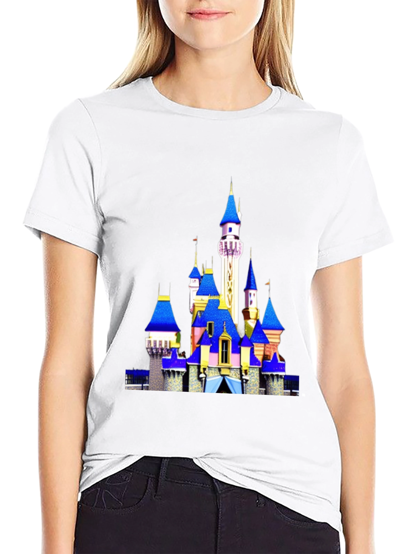 Disney Castle Black T-Shirt
