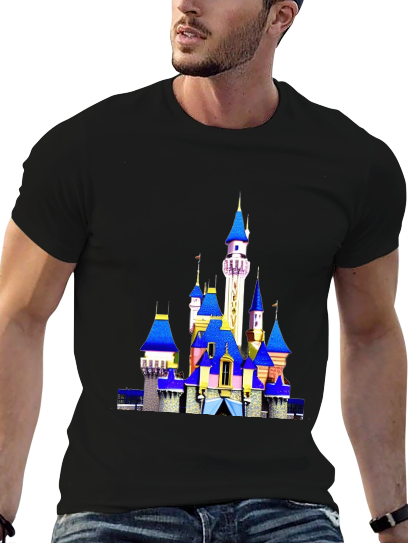 Disney Castle Black T-Shirt