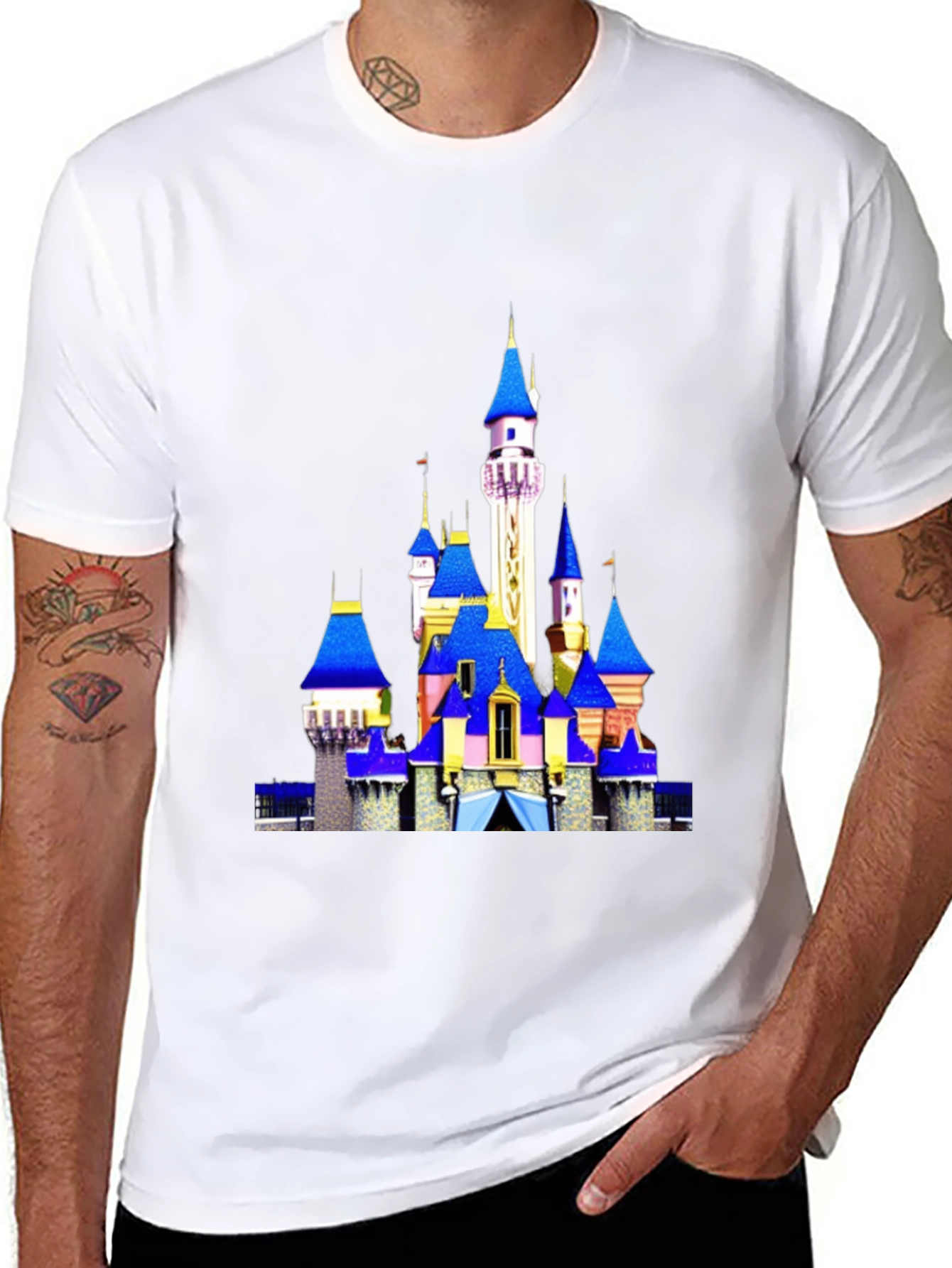 Disney Castle Black T-Shirt