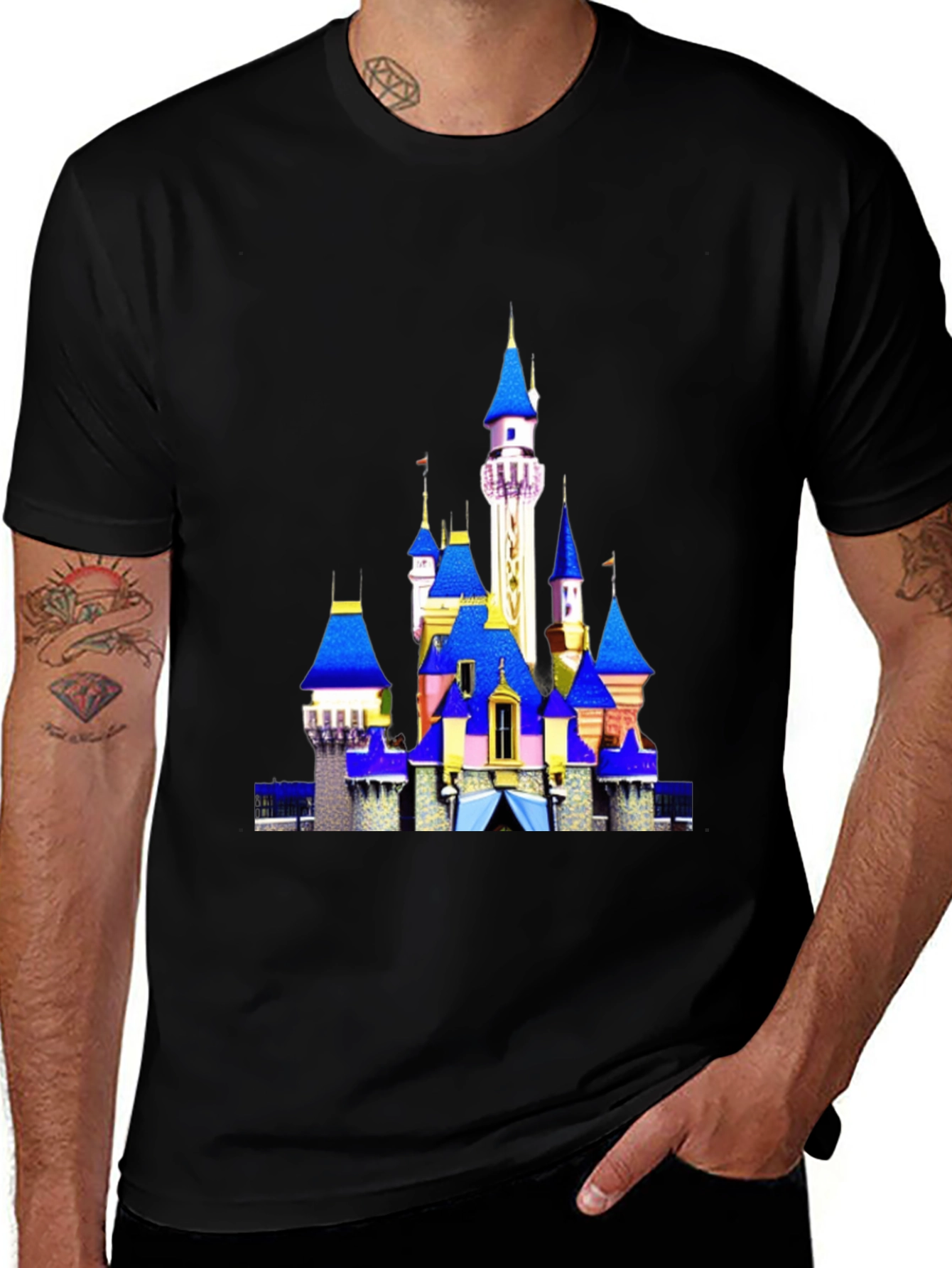Disney Castle Black T-Shirt