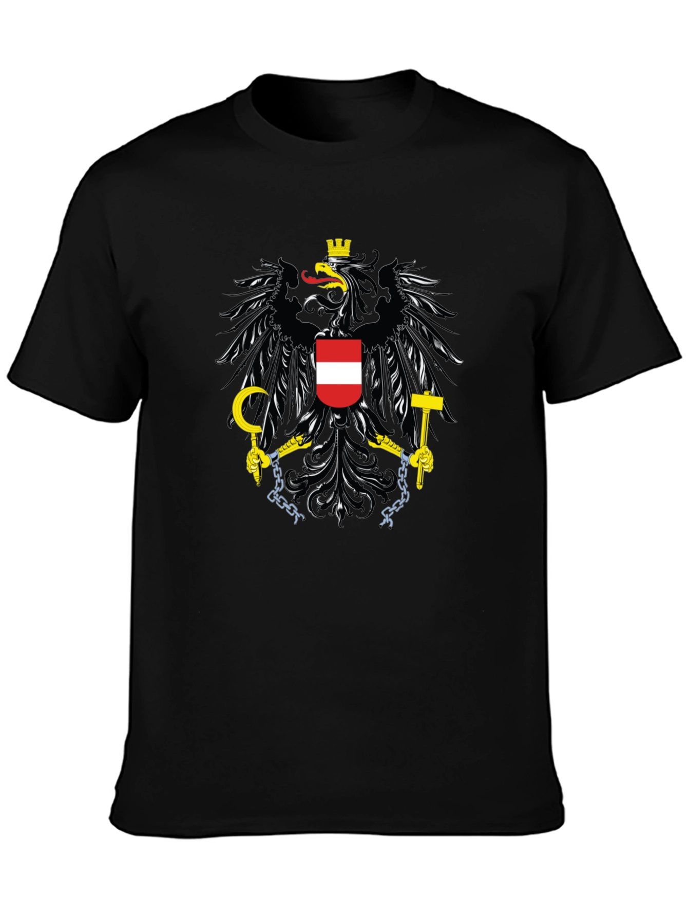 Austrian Eagle Crest Black T-Shirt