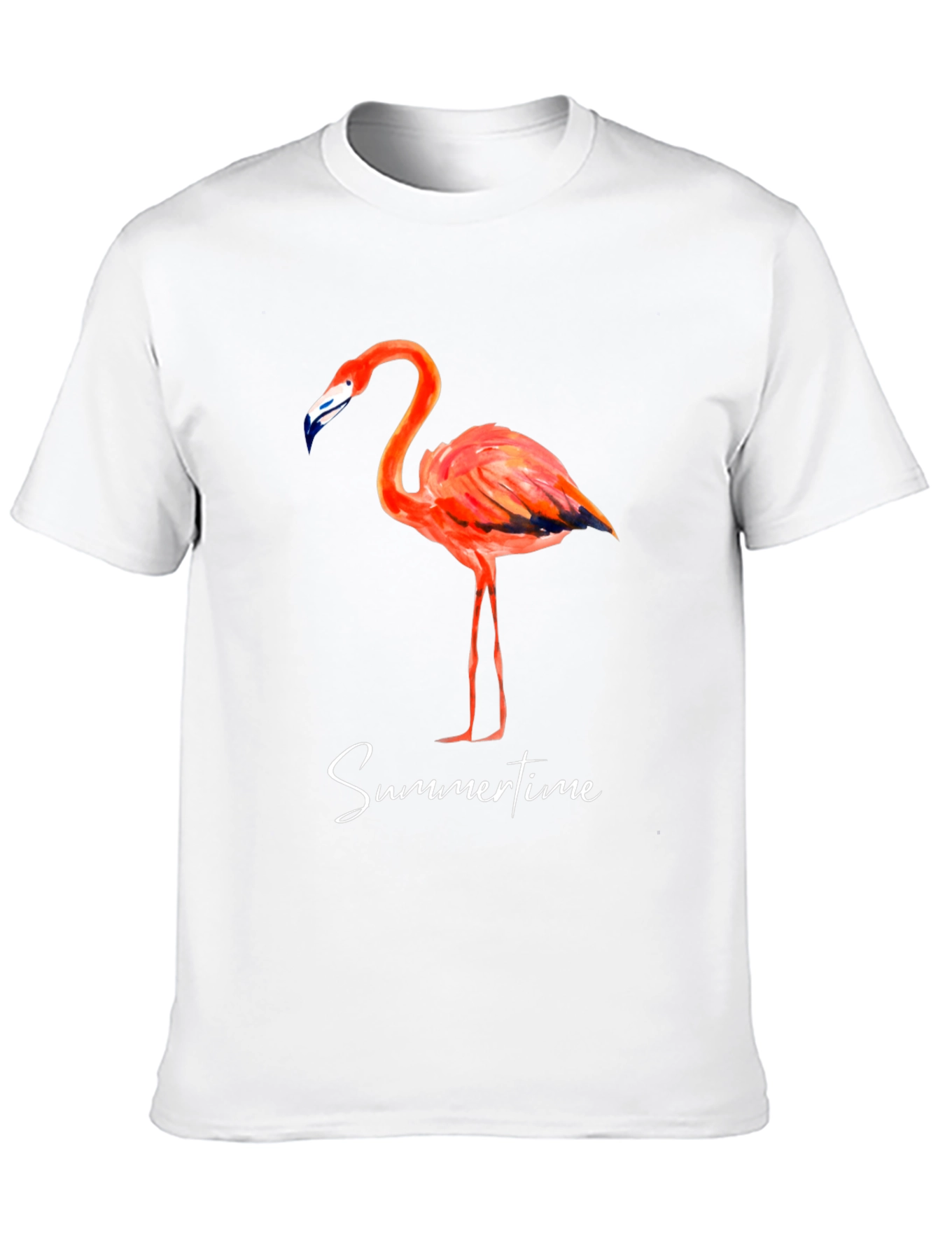 Flamingo Summertime Graphic Tee - Stylish Mens T-Shirt