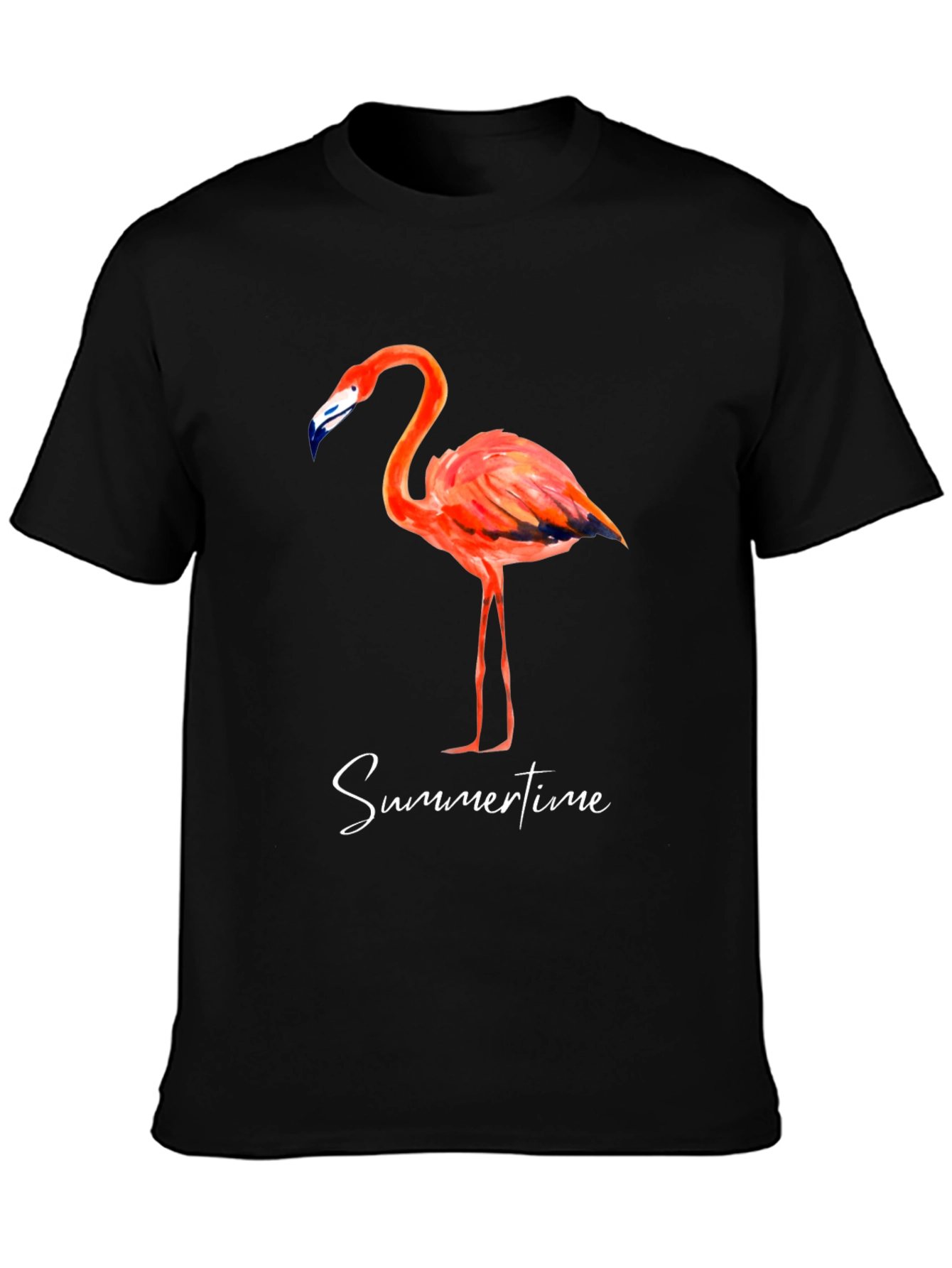 Flamingo Summertime Graphic Tee - Stylish Mens T-Shirt